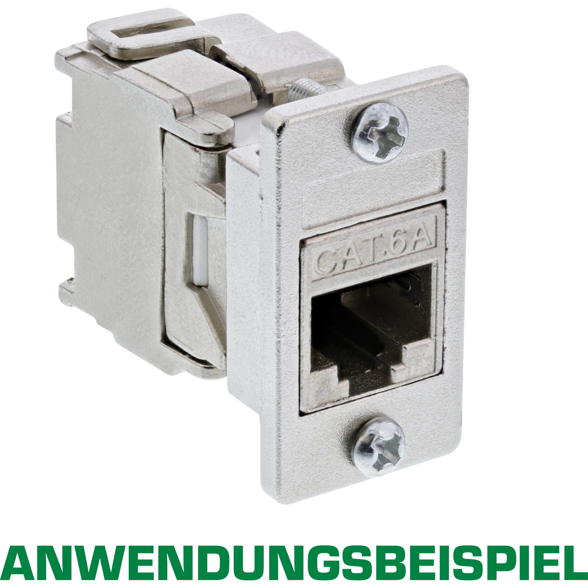 InLine Keystone SNAP-In Modulhalter - 1-fach - Metall - für flache Oberflächen