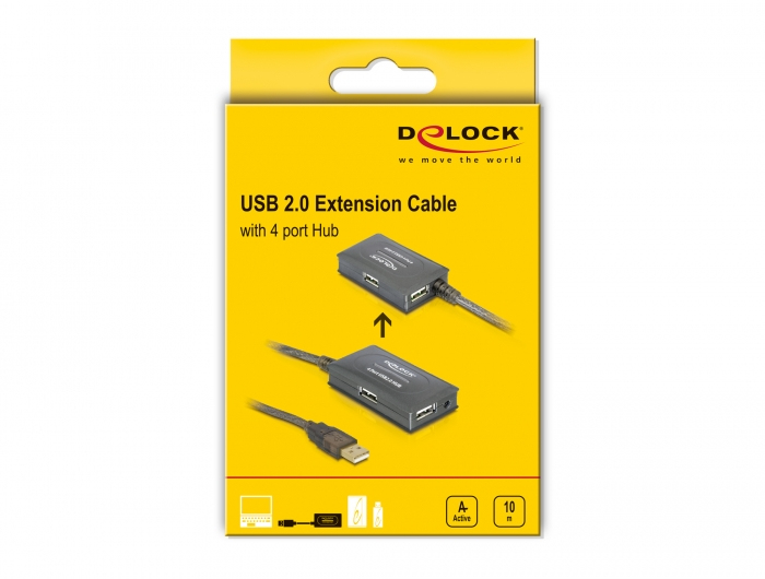 Delock USB 2.0 Extension Cable 10 m active with