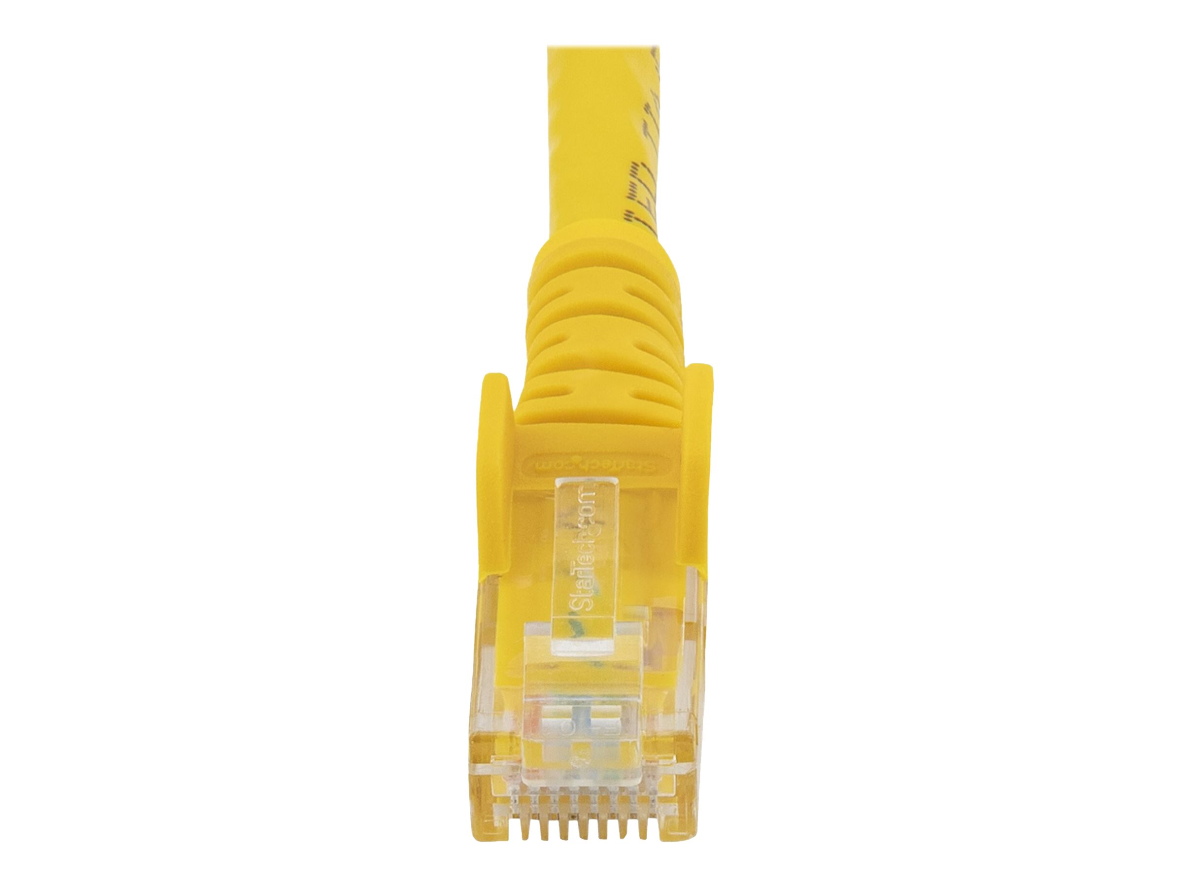 StarTech.com 50cm CAT6 Ethernet Cable, 10 Gigabit Snagless RJ45 650MHz 100W PoE Patch Cord, CAT 6 10GbE UTP Network Cable w/Strain Relief, Yellow, Wiring is UL Certified/TIA - Category 6 - 24AWG (N6PATC50CMYL)