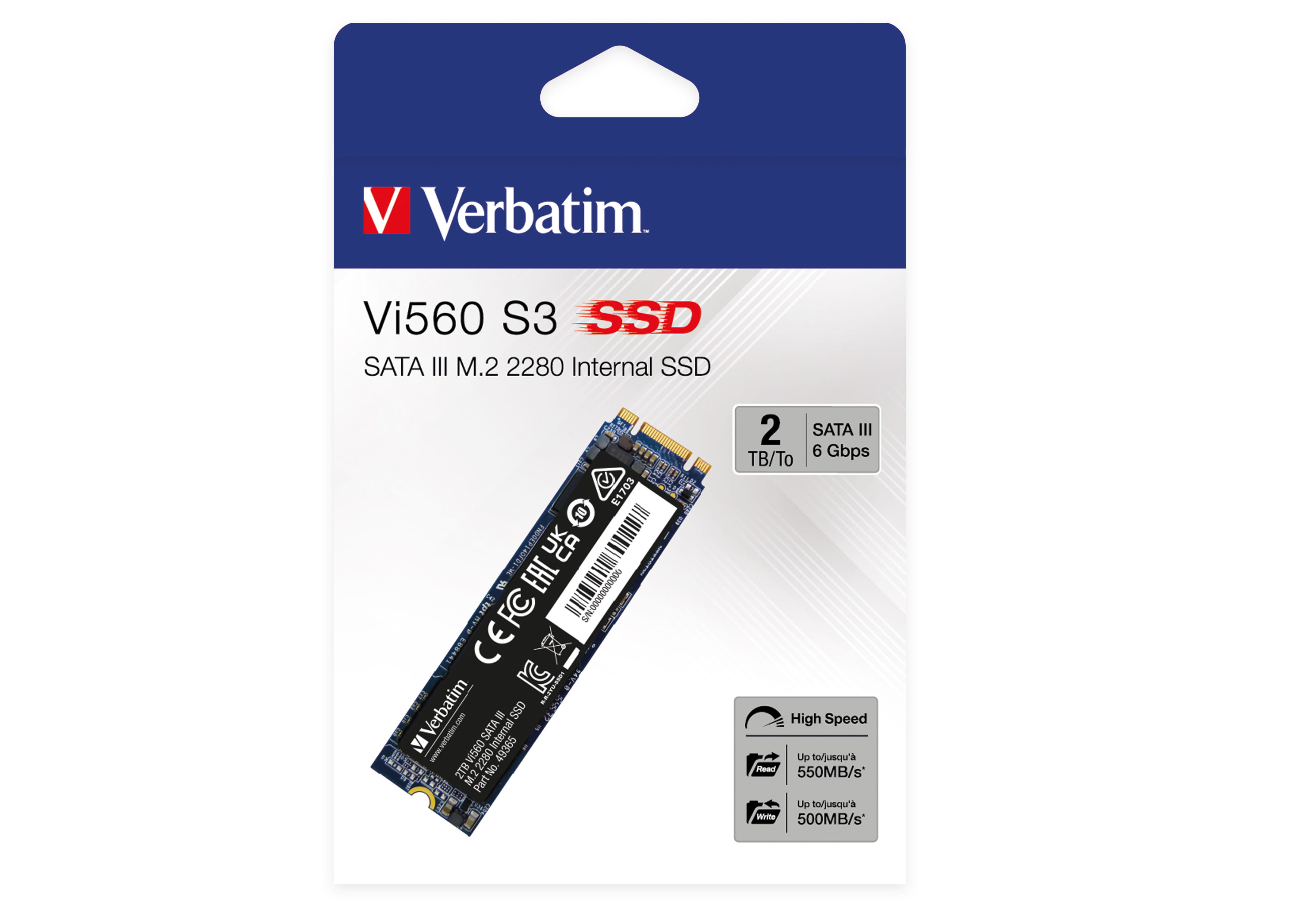 Verbatim Vi560 - SSD - 2 TB - intern - M.2 2280