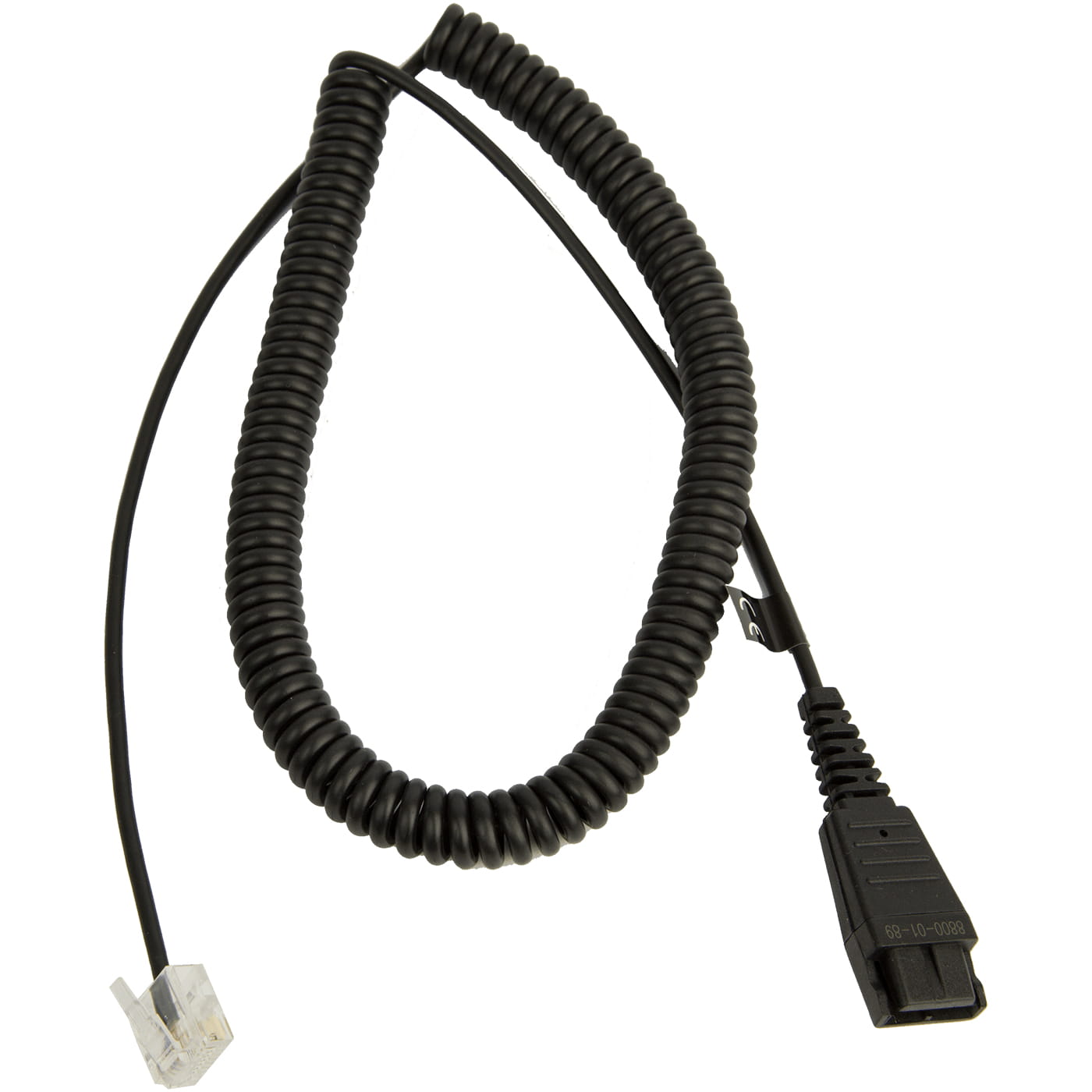 Jabra LINK™ Anschlussskabel QD auf RJ45, gewendelt (BIZ2400)