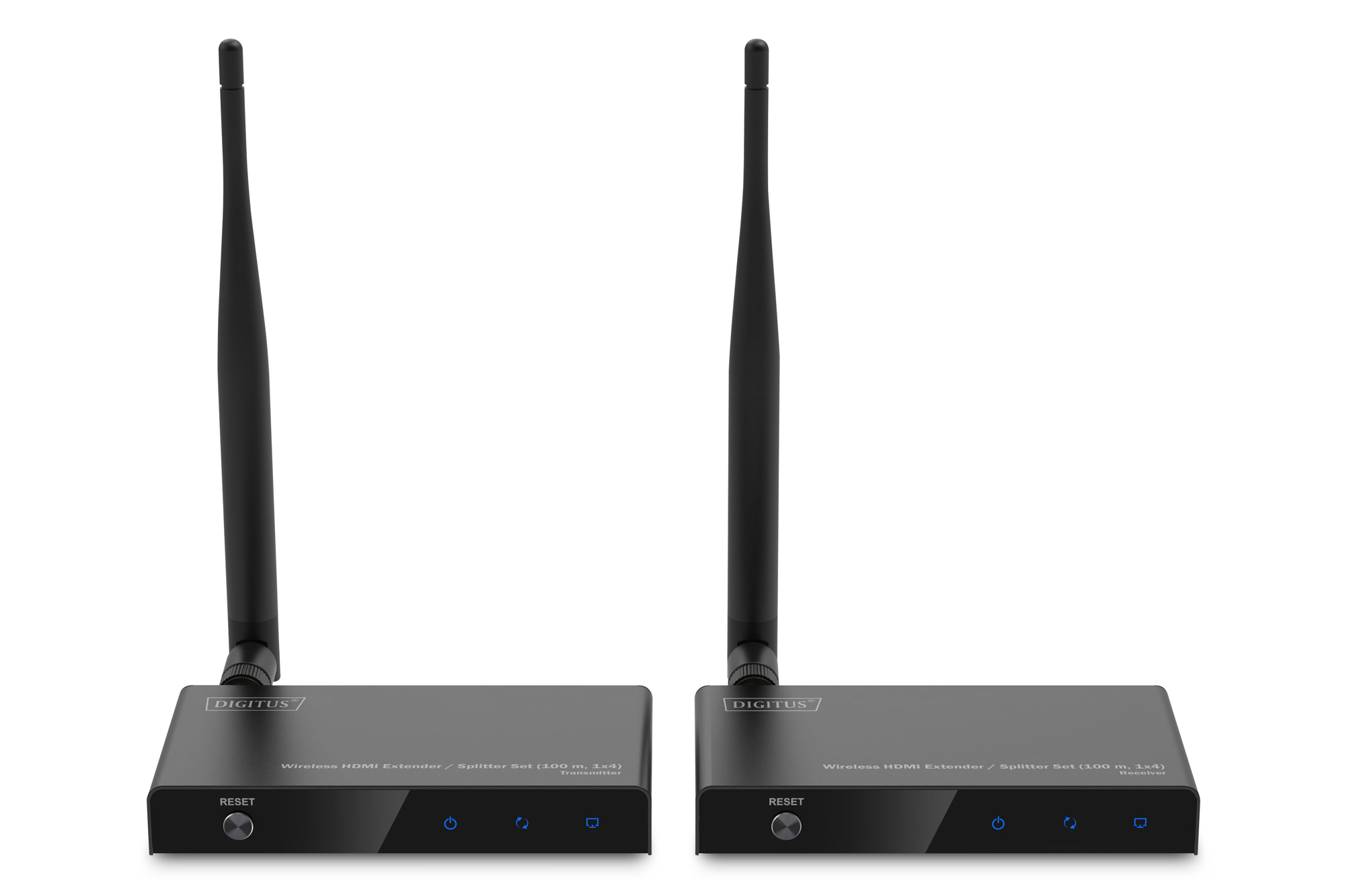 DIGITUS Wireless HDMI Extender / Splitter Set (100 m, 1x4)