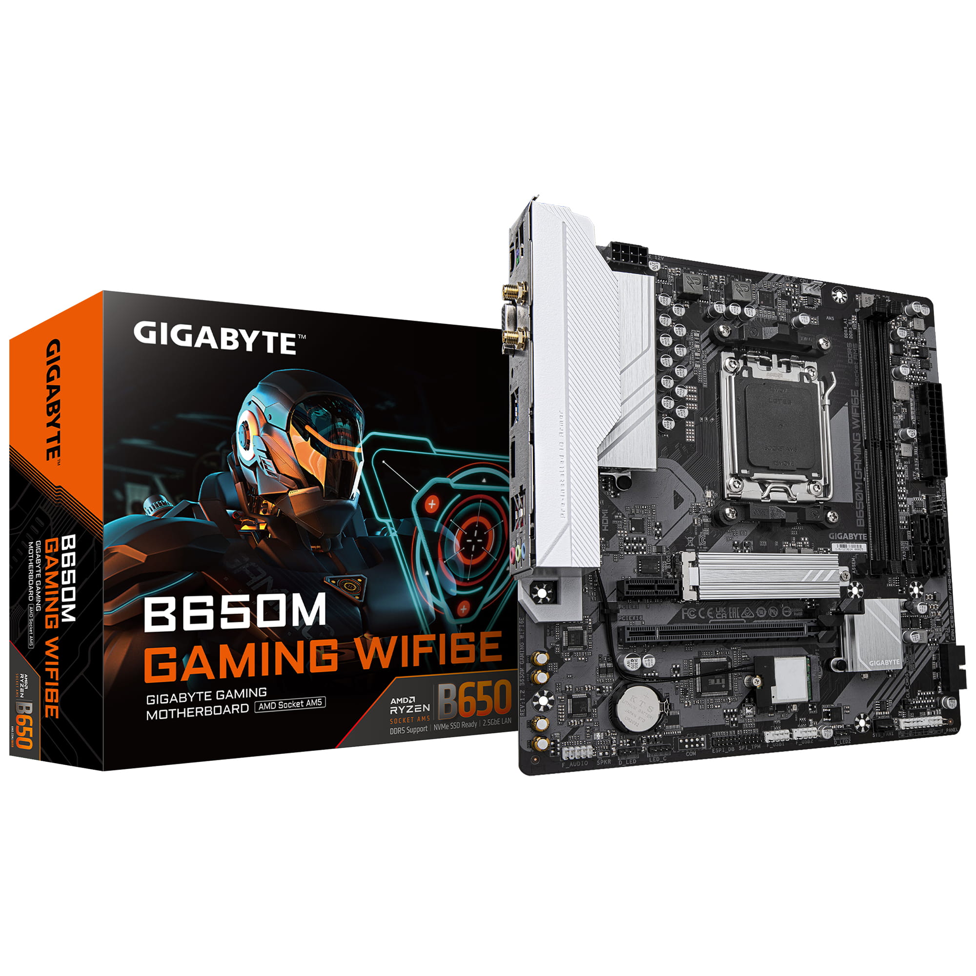 Gigabyte B650M GAMING WIFI6E - Motherboard - micro ATX - Socket AM5 - AMD B650 Chipsatz - USB 3.2 Gen 1 - 2.5 Gigabit LAN, Bluetooth, Wi-Fi 6E - Onboard-Grafik (CPU erforderlich)