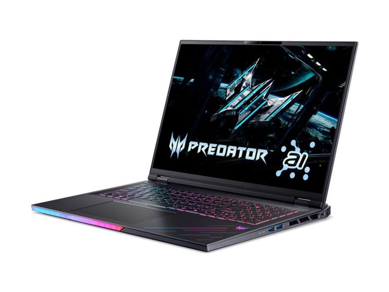 Acer Predator Helios 18 AI PH18-73 - Intel Core Ultra 9 275HX / 2.7 GHz - Win 11 Home - GeForce RTX 5090 - 64 GB RAM - 1.024 TB SSD NVMe + 1.024 TB M.2 2280 SSD NVM Express (NVMe)