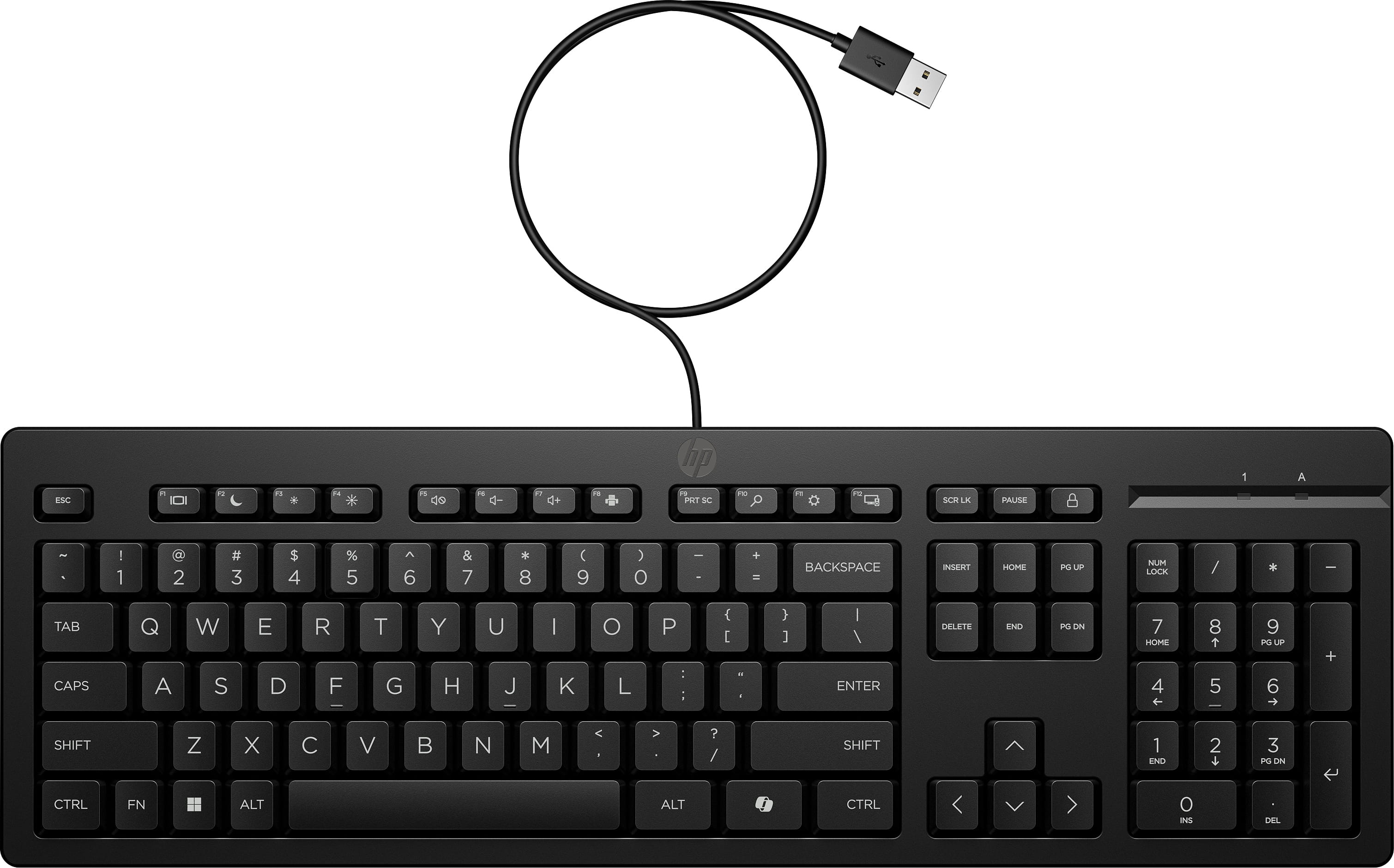 HP 125 G2 - Tastatur - 100% - full size - USB