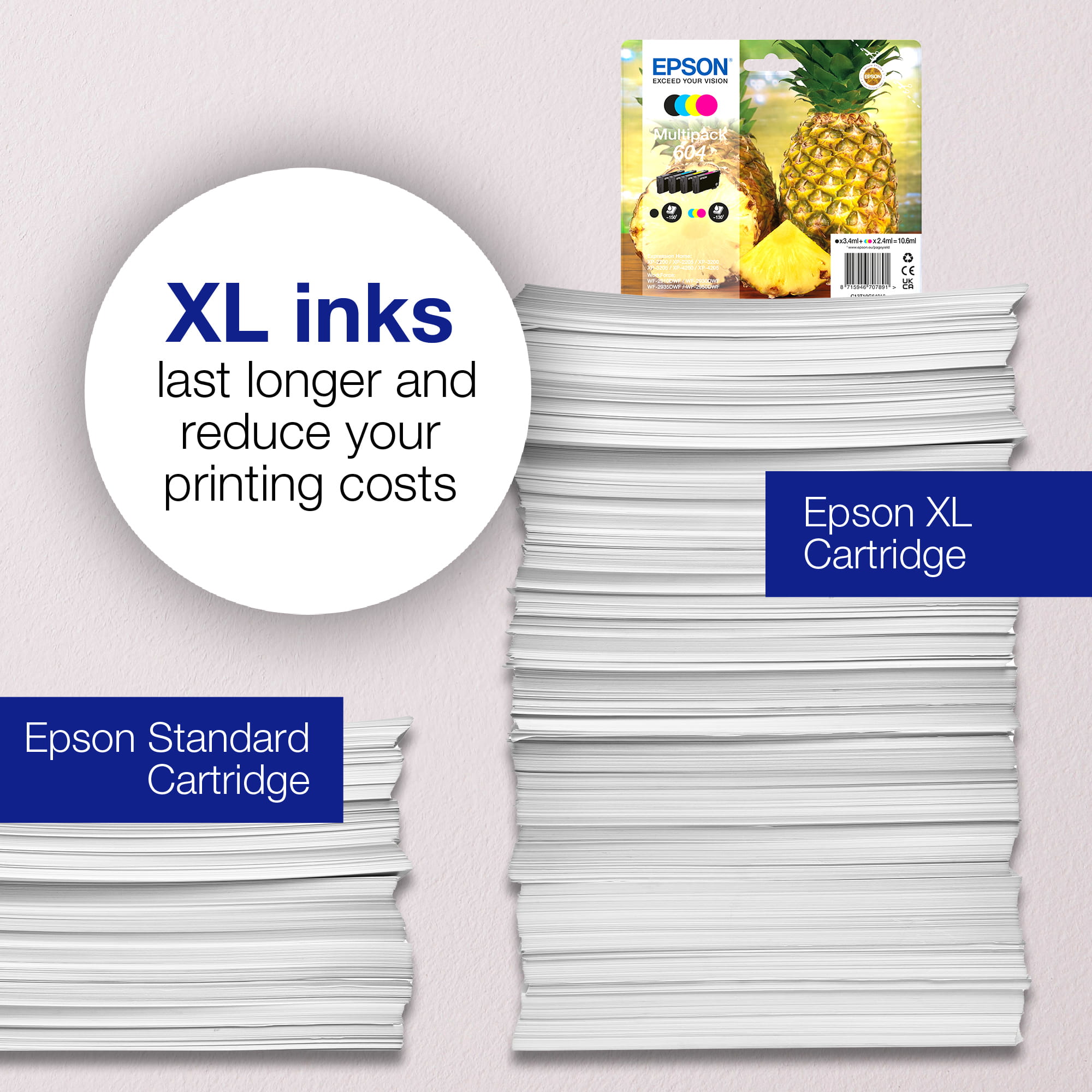 Epson 604 - 2.4 ml - Gelb - original - Blisterverpackung