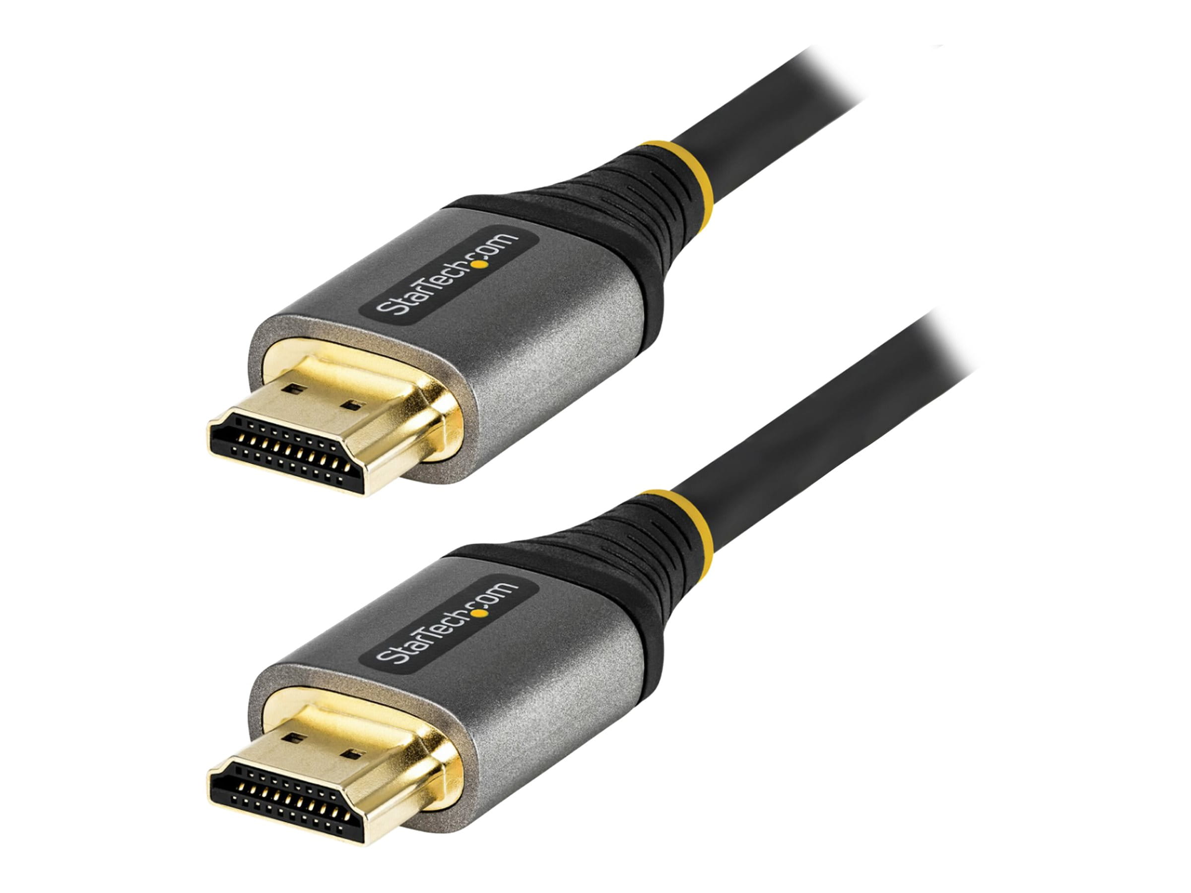 StarTech.com 4 m 8K HDMI 2.1 Kabel - 8K 60Hz/4K 120Hz HDR10+ eARC - Ultra High Speed - HDMI-Kabel mit Ethernet - HDMI männlich zu HDMI männlich - 4 m - abgeschirmt - Grau, Schwarz - passiv, 4K120Hz Unterstützung, 8K60Hz (7680 x 4320)