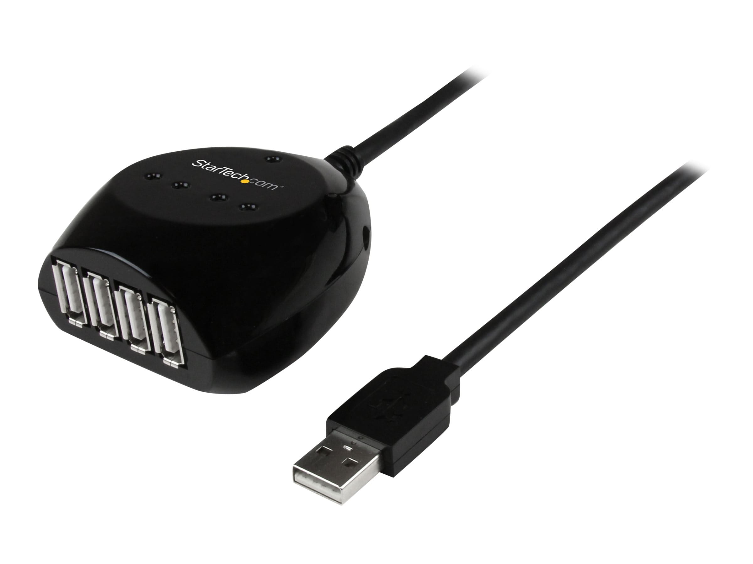 StarTech.com 15m USB 2.0 Kabel aktiv mit 4 Port