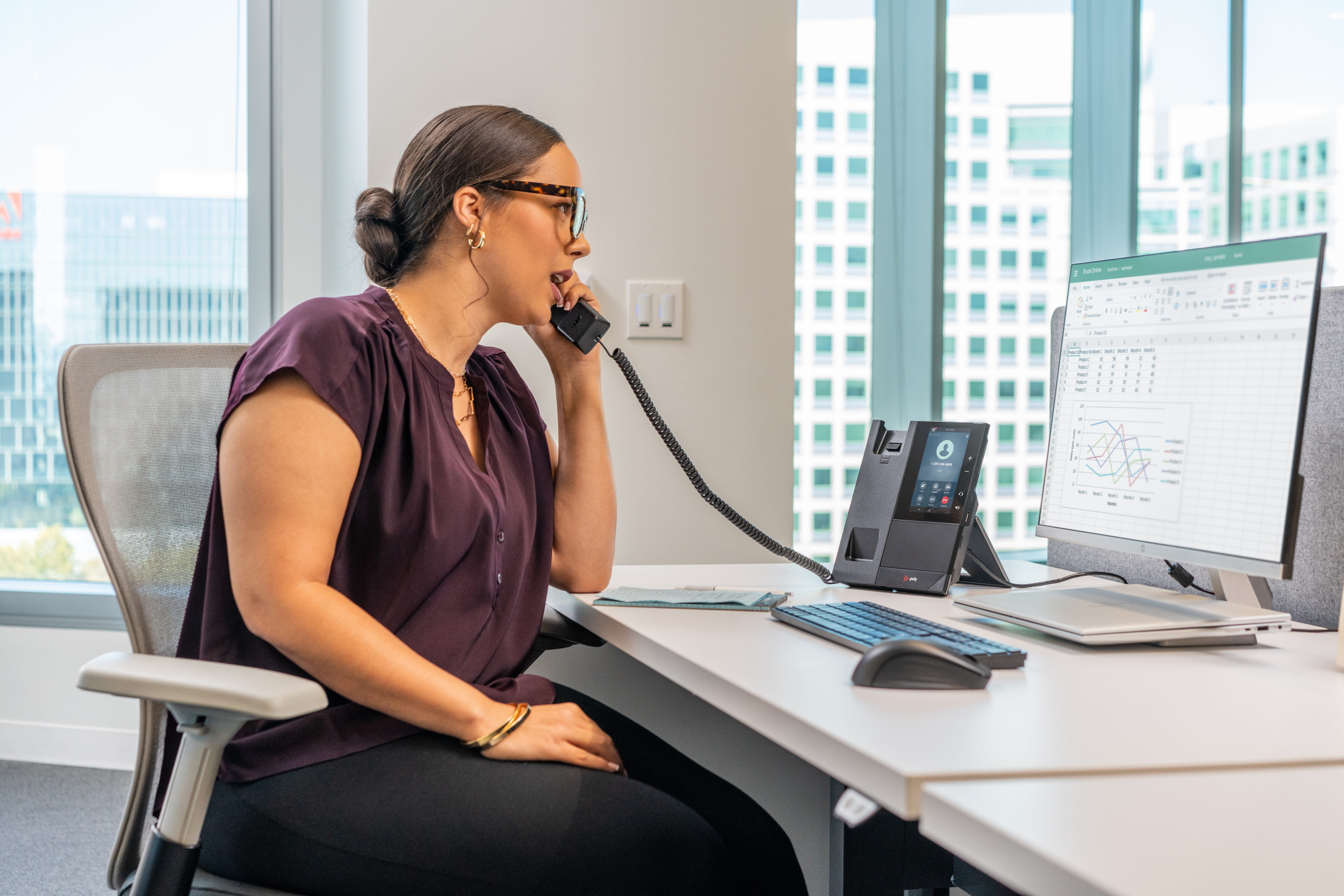 Poly CCX 505 - Für Microsoft Teams - VoIP-Telefon