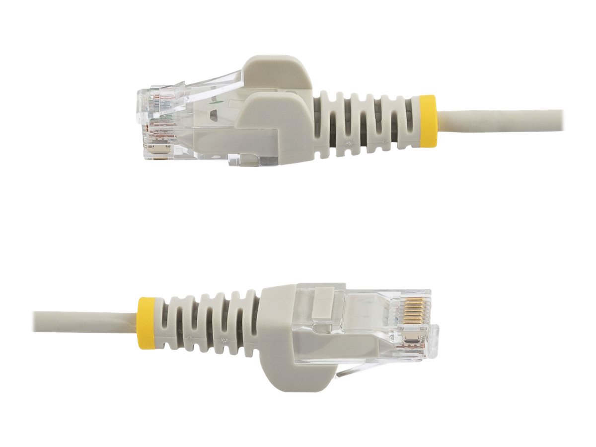 StarTech.com 50cm Slim LSZH CAT6 Ethernet Cable, 10 Gigabit Snagless RJ45 100W PoE Patch Cord, CAT 6 10GbE UTP Network Cable w/Strain Relief, Grey, ETL, Low Smoke Zero Halogen - Category 6 - 28AWG (N6PAT50CMGRS)