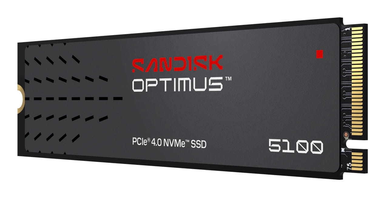 SanDisk Optimus 5100 - SSD - 500 GB - intern - M.2 2280 - PCIe 4.0 x4 (NVMe)
