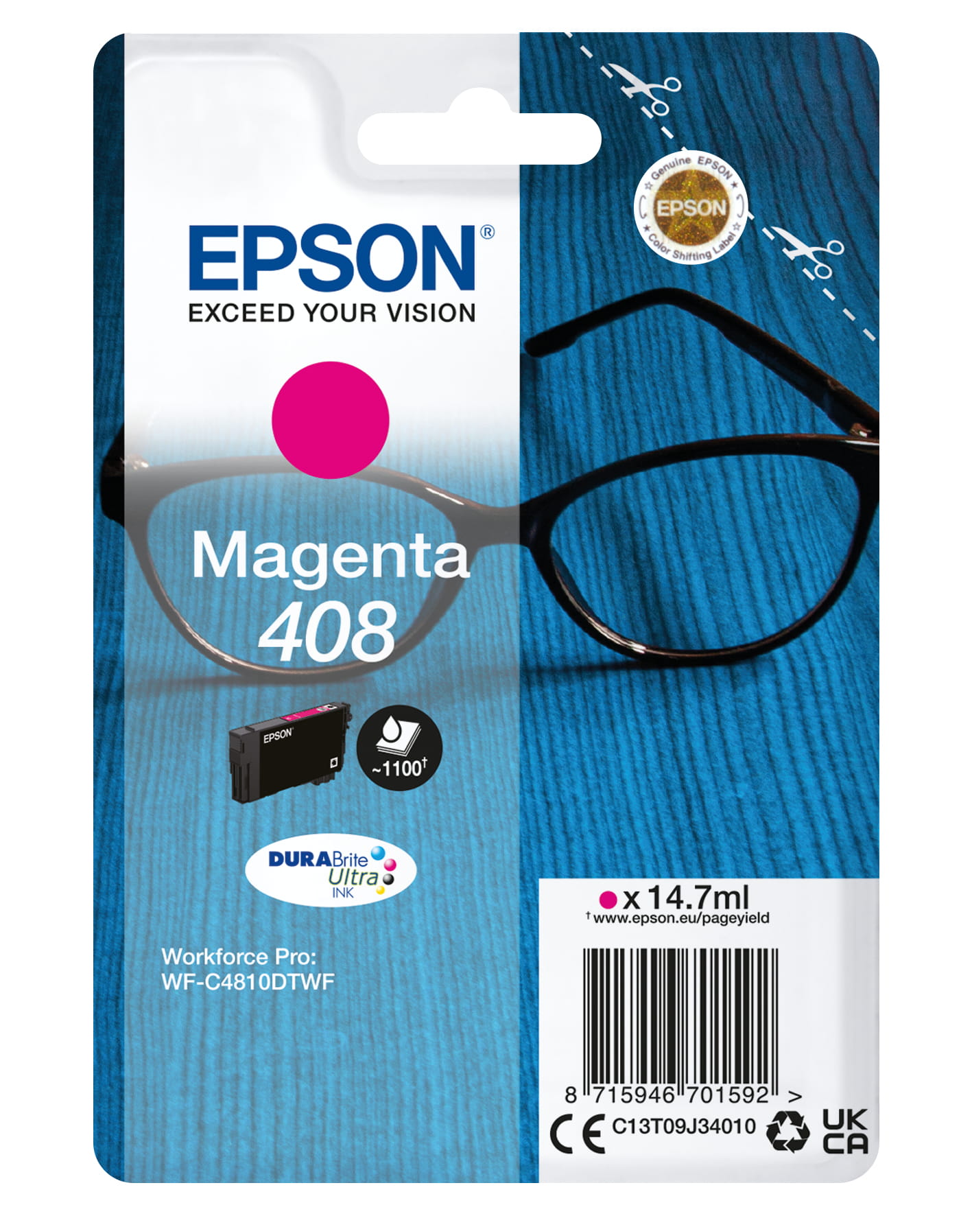 Epson 408 - 14.7 ml - mit hoher Kapazität - Magenta