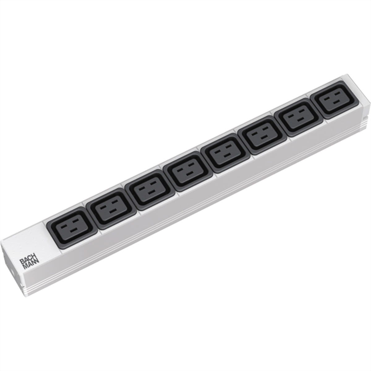 Bachmann Steckdosenleiste (Rack - einbaufähig) - Eingabe, Eingang IEC 60320 C20 - Ausgangsanschlüsse: 8 (IEC 60320 C19)