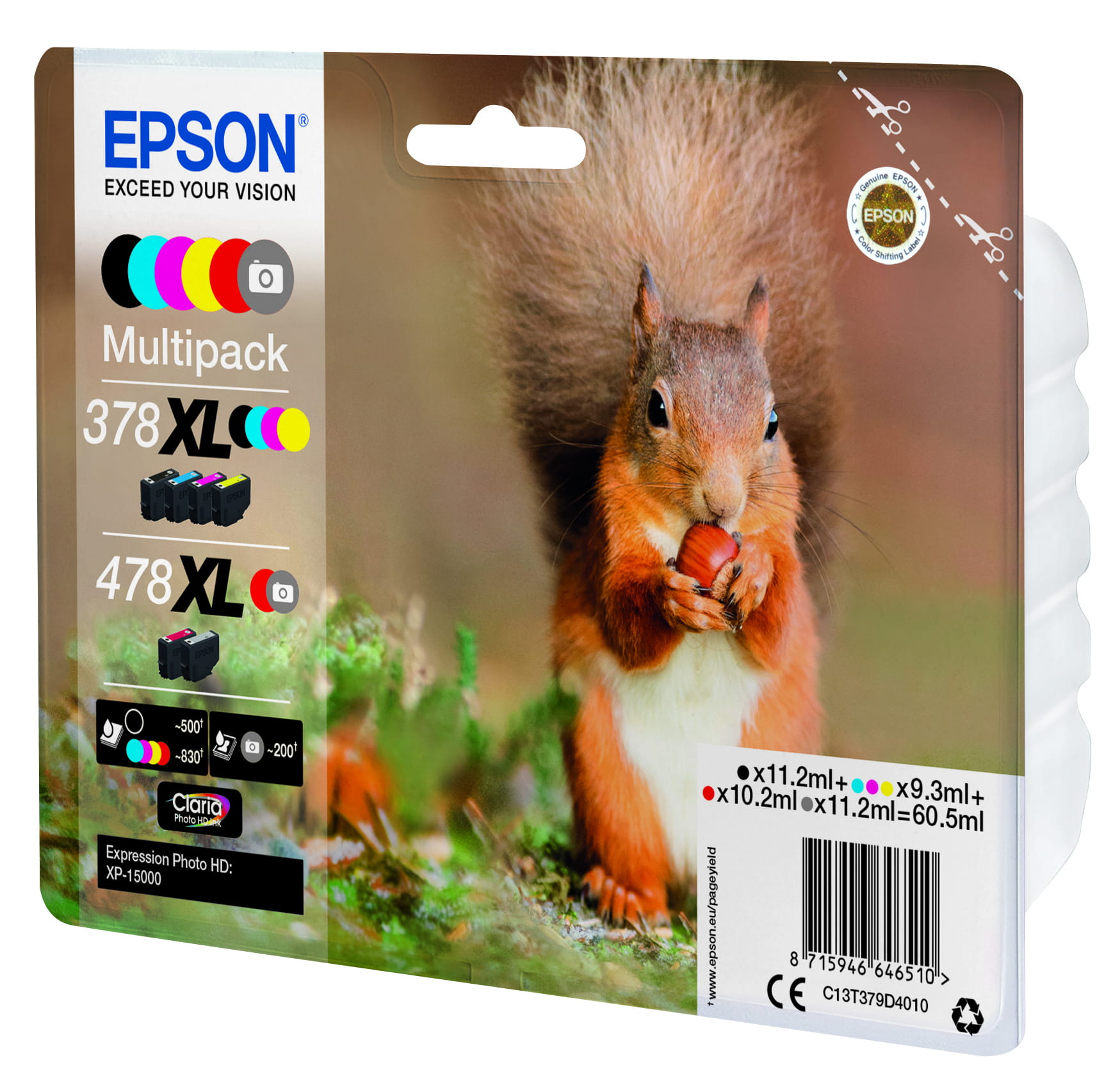 Epson 478XL Multipack - 6er-Pack - 60.5 ml - mit hoher Kapazität