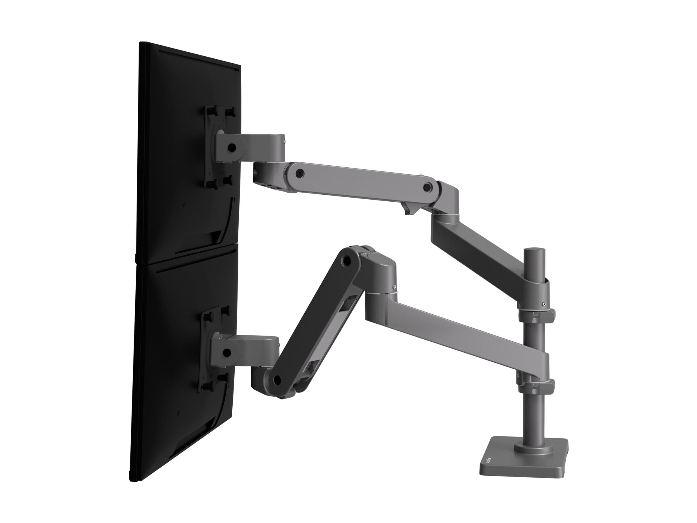 Ergotron LX Pro - Befestigungskit (Doppelarm) - modular - für 2 LCD-Displays - Aluminium - Dunkelgrau - Bildschirmgröße: bis zu 68,6 cm (bis zu 27 Zoll)
