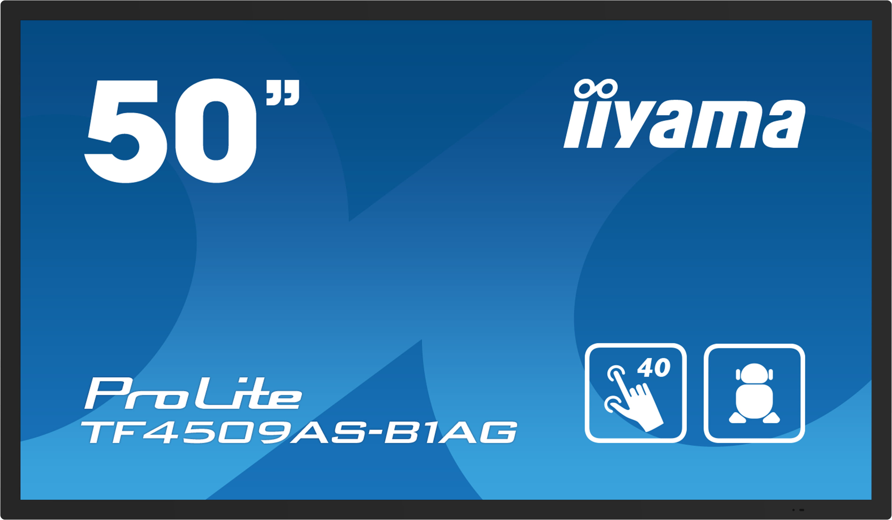 Iiyama ProLite TF5039AS-B1AG - 127 cm (50") Diagonalklasse LCD-Display mit LED-Hintergrundbeleuchtung - Digital Signage - mit Integrierter Media-Player und Touchscreen (Multi-Touch)