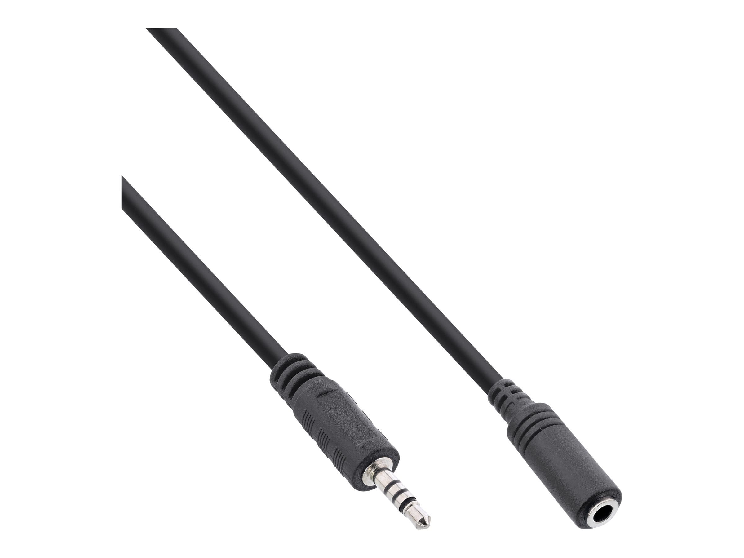 InLine Klinken Adapterkabel 4pol. 2,5mm Stecker -> 4pol. 3,5mm Buchse - 3m