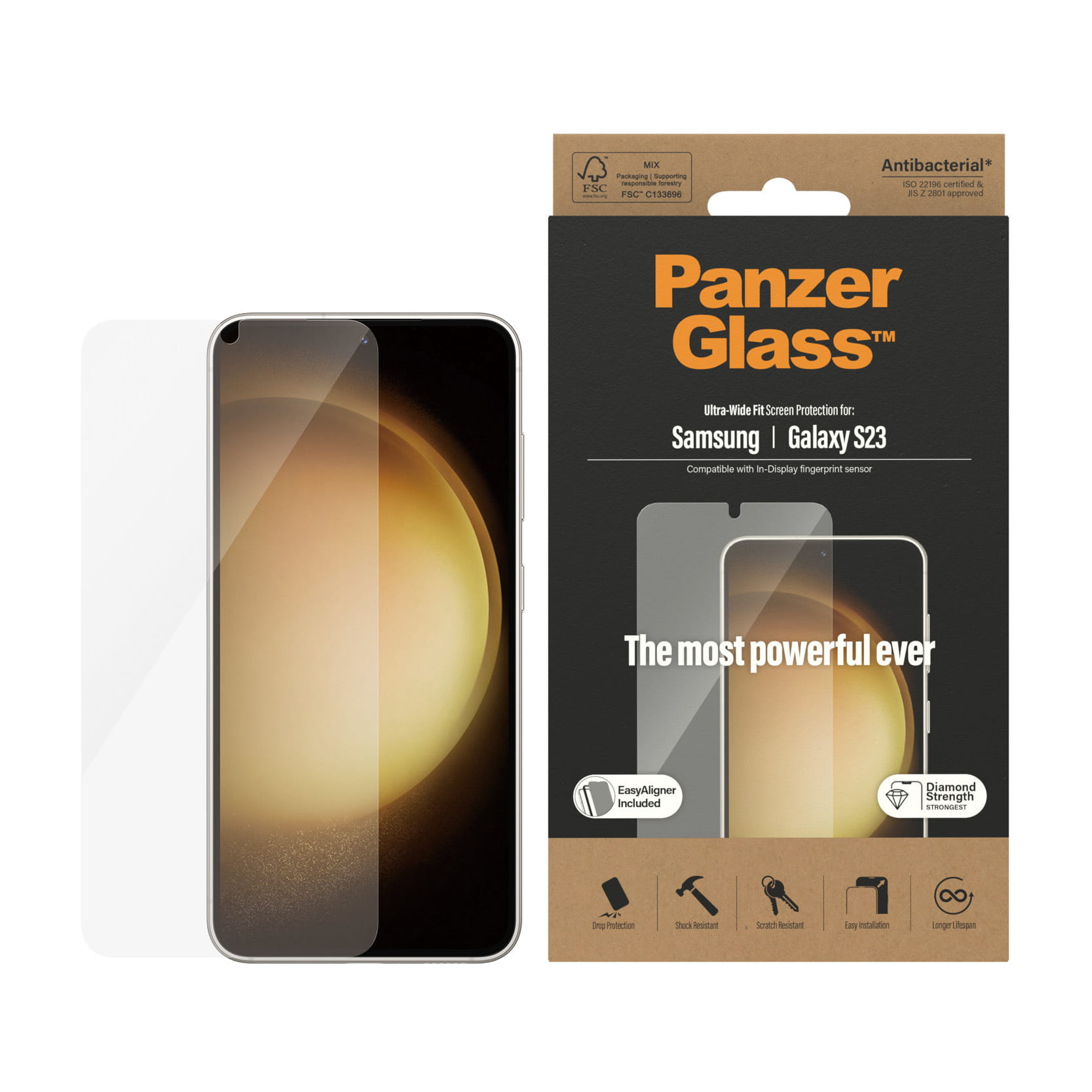 PanzerGlass Bildschirmschutz für Handy - ultrabreite
