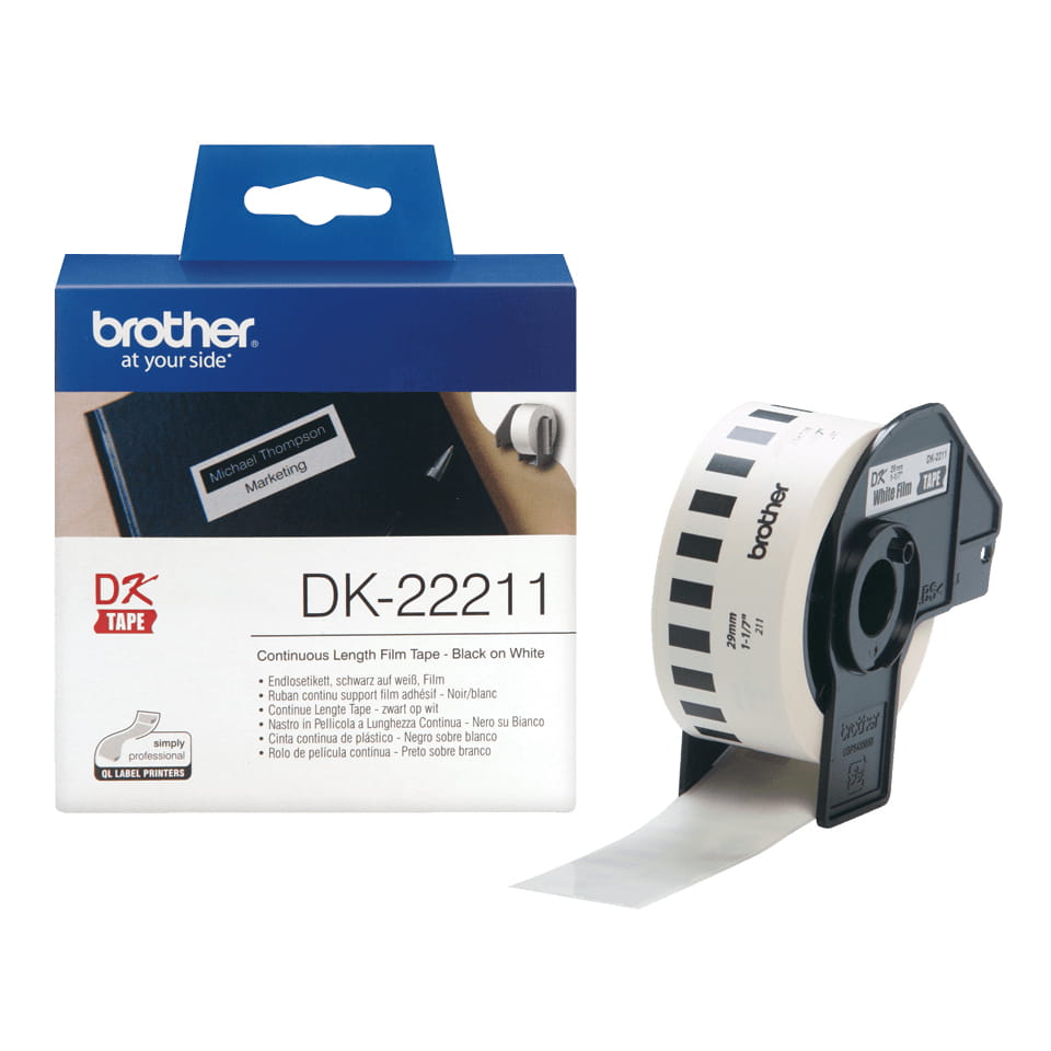 Brother DK-22211 - Weiß - Rolle (2,9 cm x 15,2 m) Etiketten