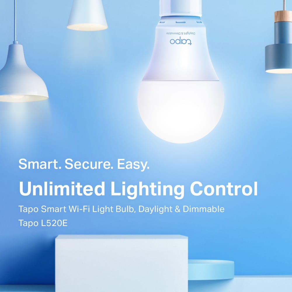 TP-LINK Tapo - LED-Lampe - E27 - 8 W - Klasse F - kühl weiß/Tageslicht