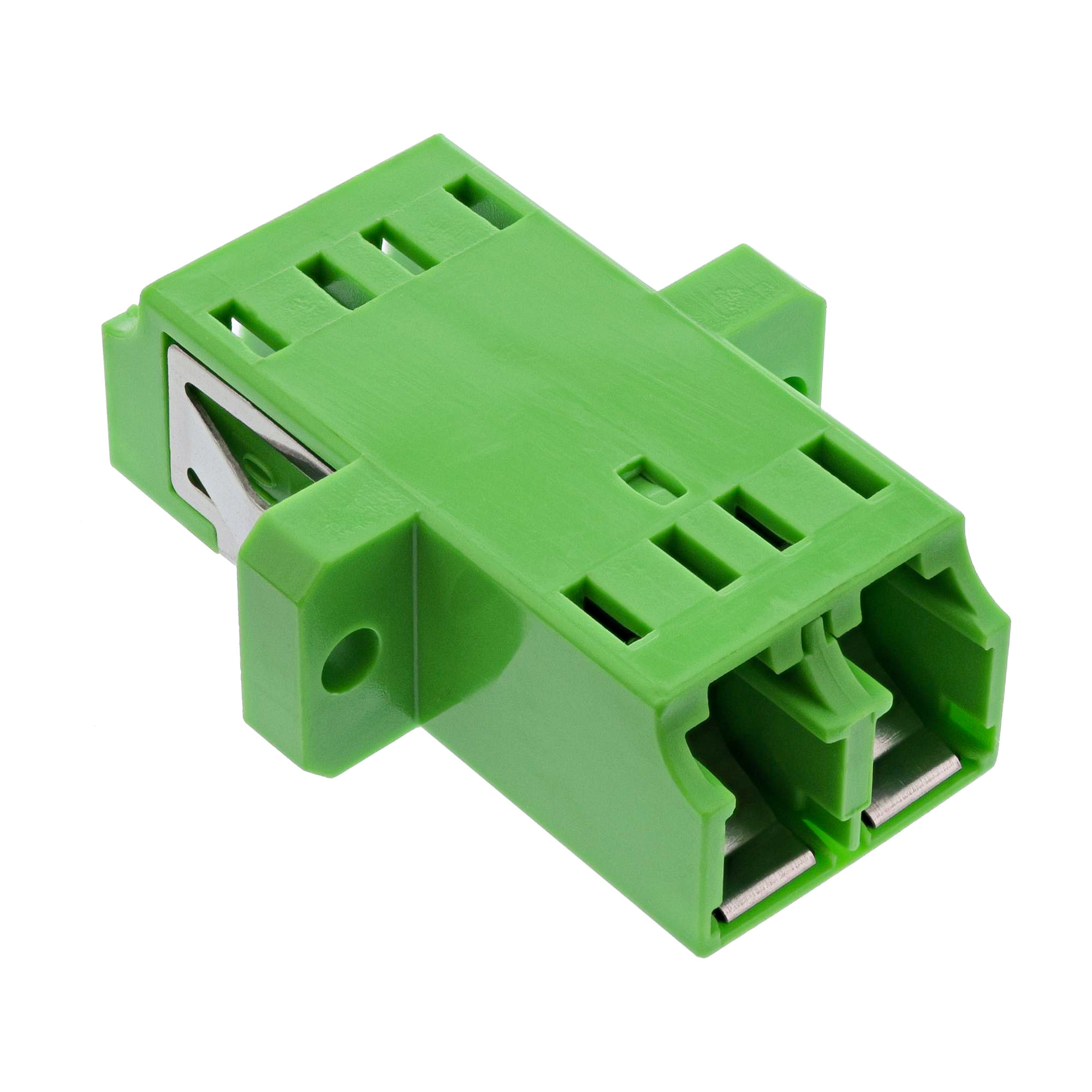 InLine LWL Kupplung - Duplex LC/LC - singlemode - grün - Keramik-Hülse - zum Einbau