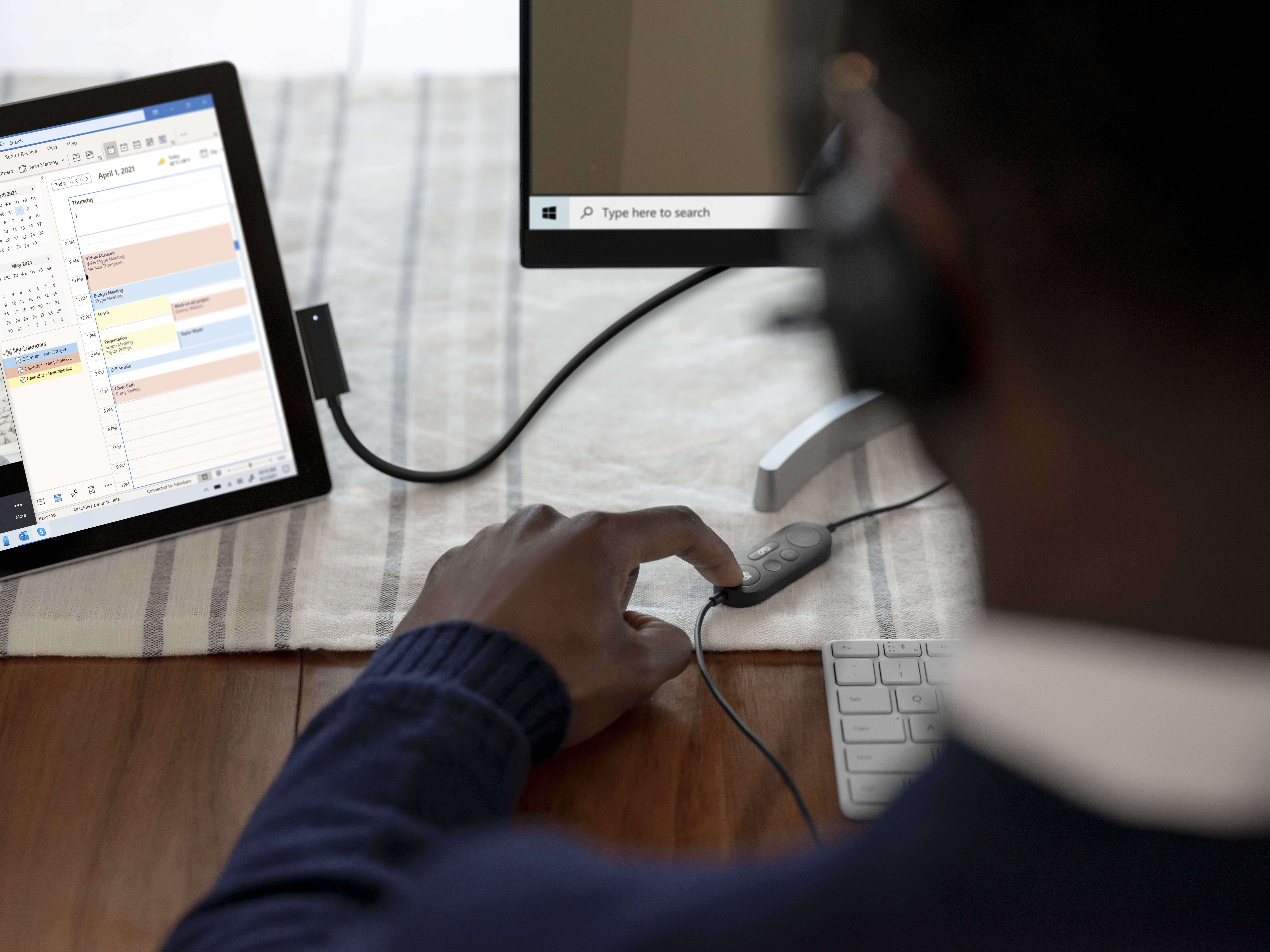 Microsoft Modern USB-A Headset, Kabelgebunden, 100 - 20000 Hz, Büro/Callcenter, 150 g, Kopfhörer, Schwarz