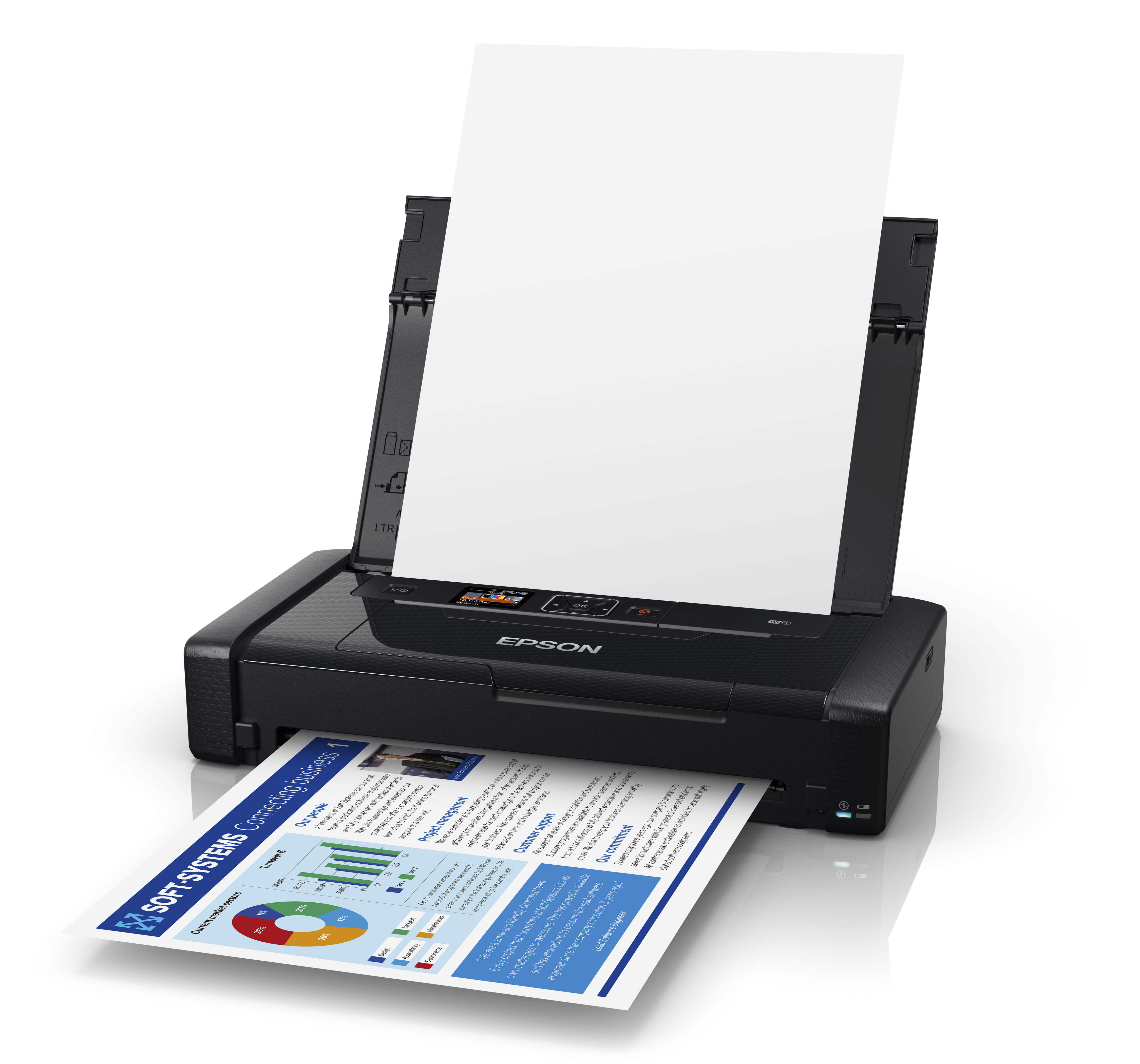 Epson WorkForce WF-110W - Drucker - Farbe - Tintenstrahl - A4 - 5760 x 1440 dpi - bis zu 7 Seiten/Min. (einfarbig)