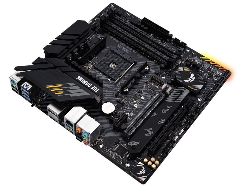 ASUS TUF GAMING B550M-PLUS - Motherboard - micro ATX - Socket AM4 - AMD B550 Chipsatz - USB-C Gen2, USB 3.2 Gen 1, USB 3.2 Gen 2 - 2.5 Gigabit LAN - Onboard-Grafik (CPU erforderlich)