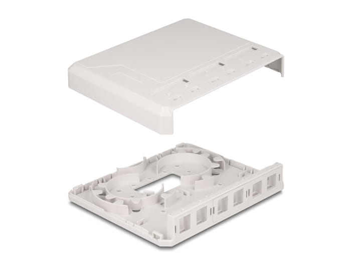 Delock Gehäuse mit modularen Einsätzen - Keystone-Oberfläche