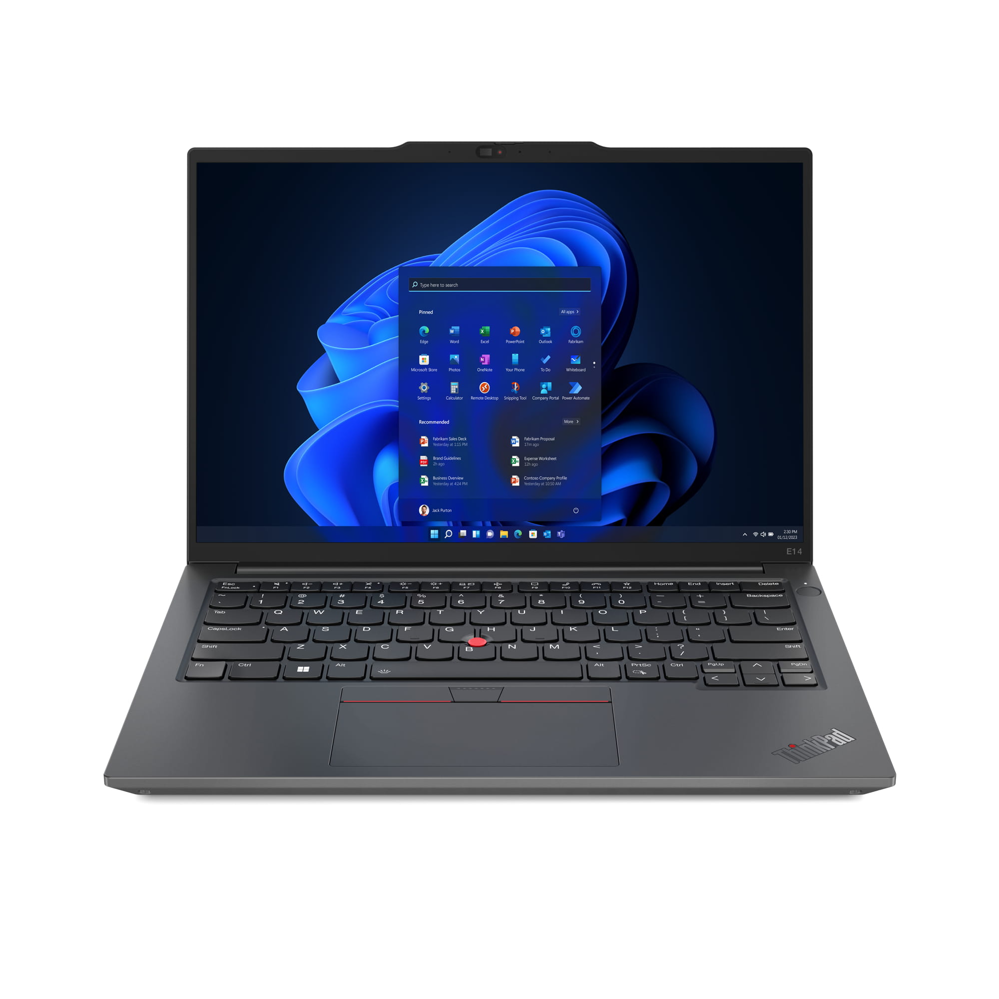 Lenovo ThinkPad E14 Gen 5 21JR AMD Ryzen 5 7530U / 2 GHz - Win 11 Pro - Radeon Graphics - 16 GB RAM - 512 GB SSD NVMe - 35.6 cm (14")