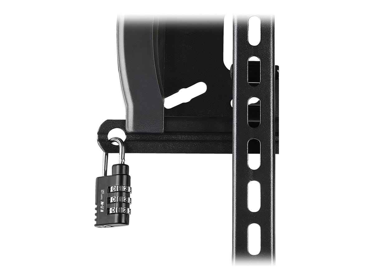 Tripp Eaton Tripp Lite Series Heavy-Duty Tilt Security Display TV Wall Mount for 32" to 55" TVs and Monitors, Flat or Curved Screens - Klammer - für Flachbildschirm - verriegelbar - Stahl - Schwarz - Bildschirmgröße: 81.3-139.7 cm (32"-55")