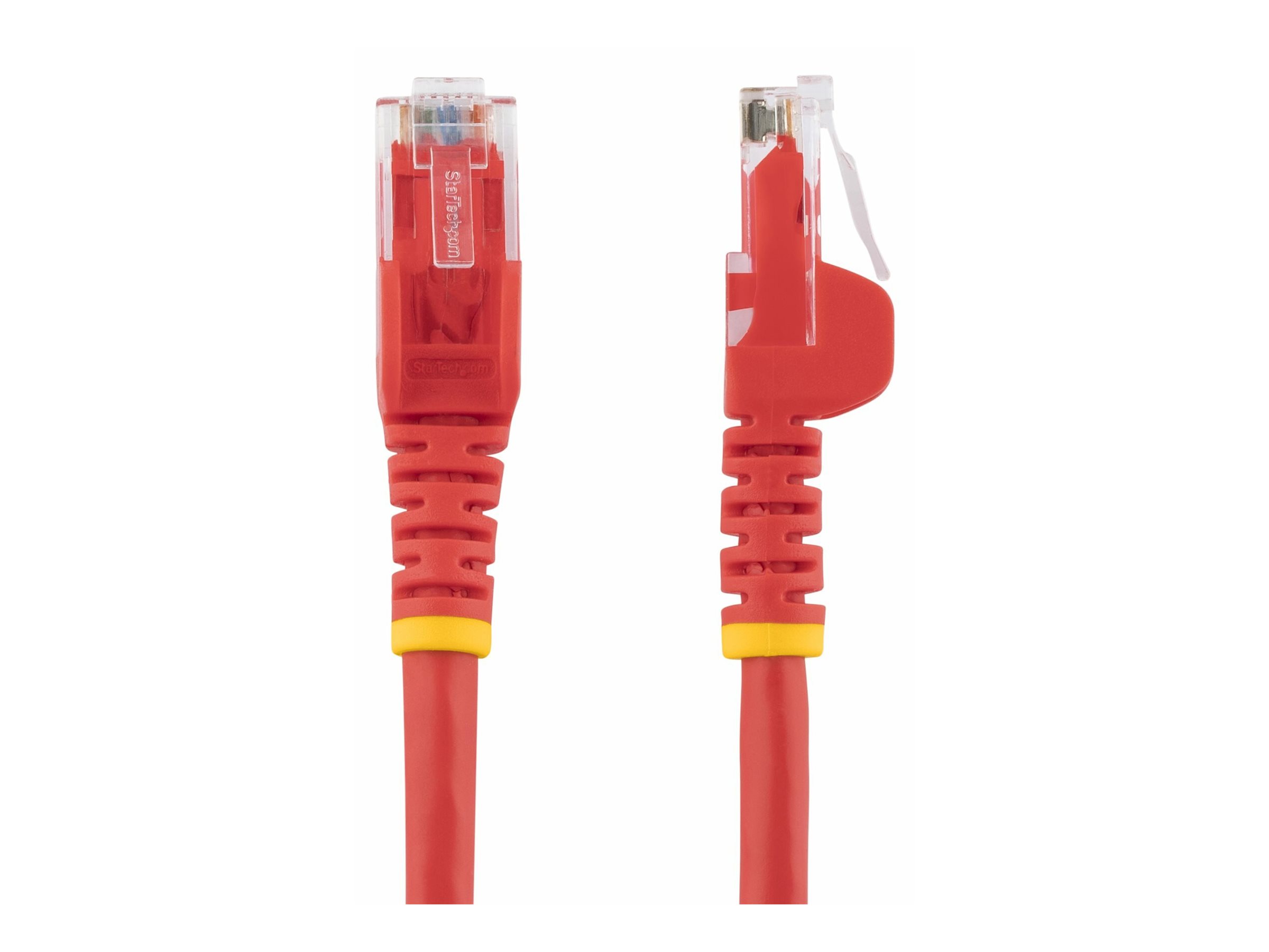 StarTech.com 10m CAT6 Ethernet Cable, 10 Gigabit Snagless RJ45 650MHz 100W PoE Patch Cord, CAT 6 10GbE UTP Network Cable w/Strain Relief, Red, Wiring is UL Certified/TIA - Category 6 - 24AWG (N6PATC10MRD)