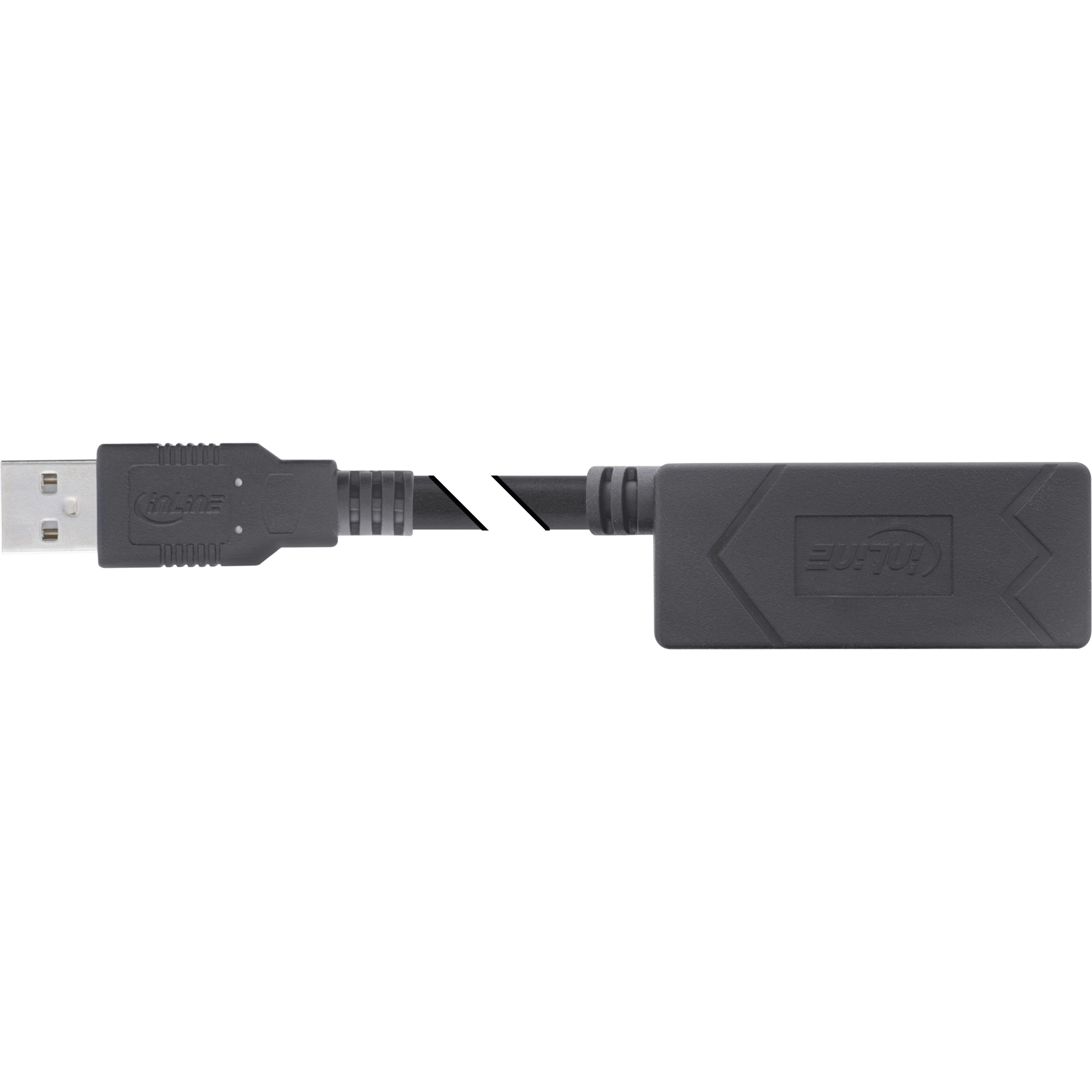 InLine USB 2.0 Aktiv-Verlängerung - USB-A Stecker/Buchse - 10m
