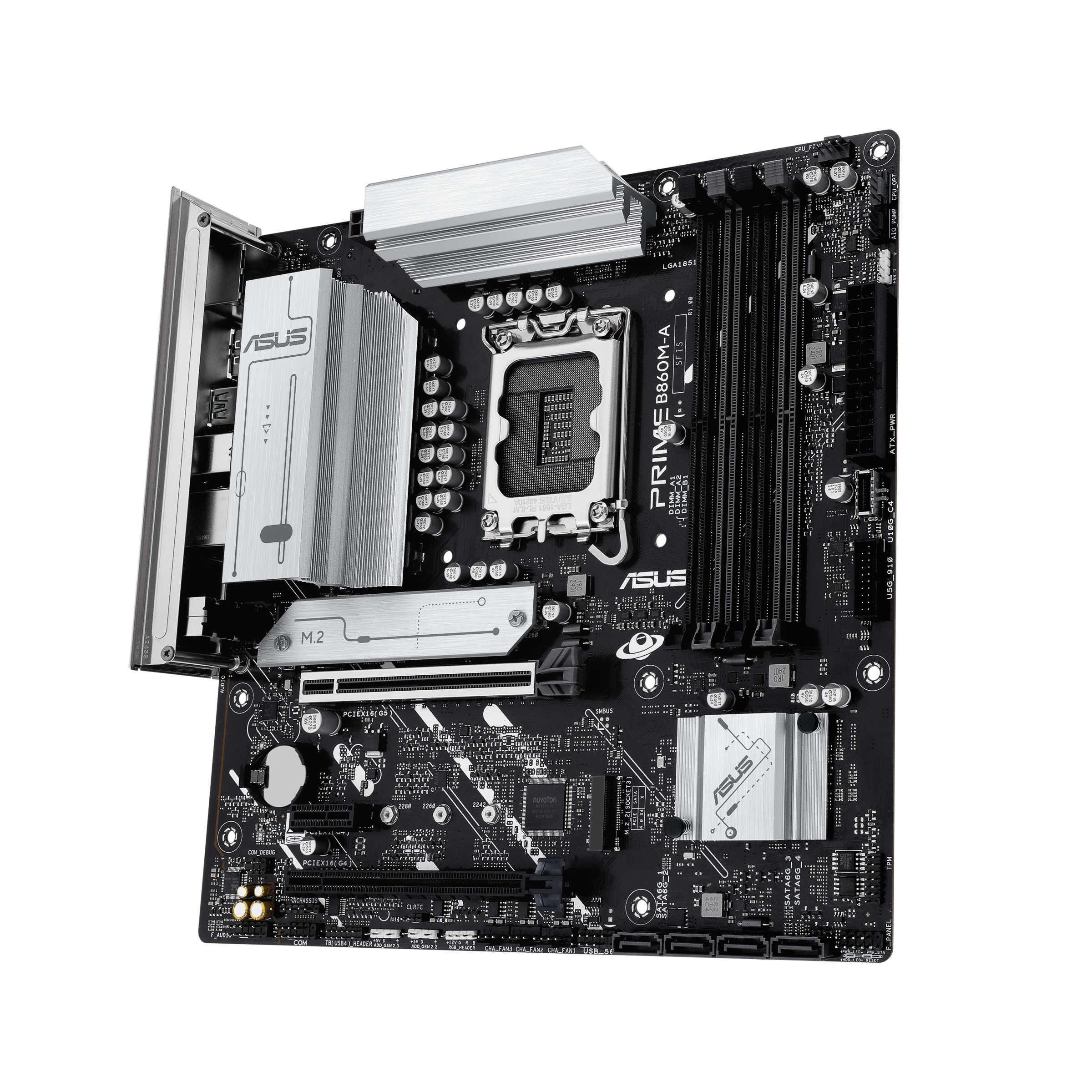 ASUS PRIME B860-PLUS-CSM - Motherboard - ATX - LGA1851-Sockel - B860 Chipsatz - USB-C 3.2 Gen 2x2, USB 3.2 Gen 2, USB 3.2 Gen 1, USB-C 3.2 Gen 1 - 2.5 Gigabit LAN - Onboard-Grafik (CPU erforderlich)