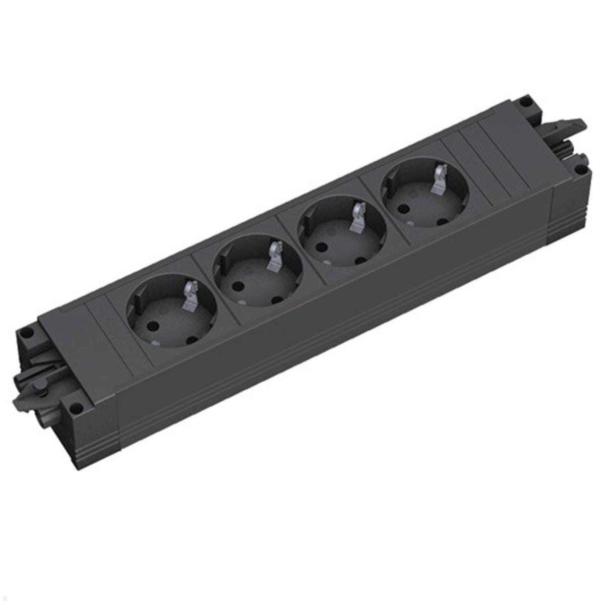 Bachmann STEP BASE - Steckdosenleiste - Wechselstrom 250 V - Eingabe, Eingang GST18i3 - Ausgangsanschlüsse: 4 (power CEE 7/3)
