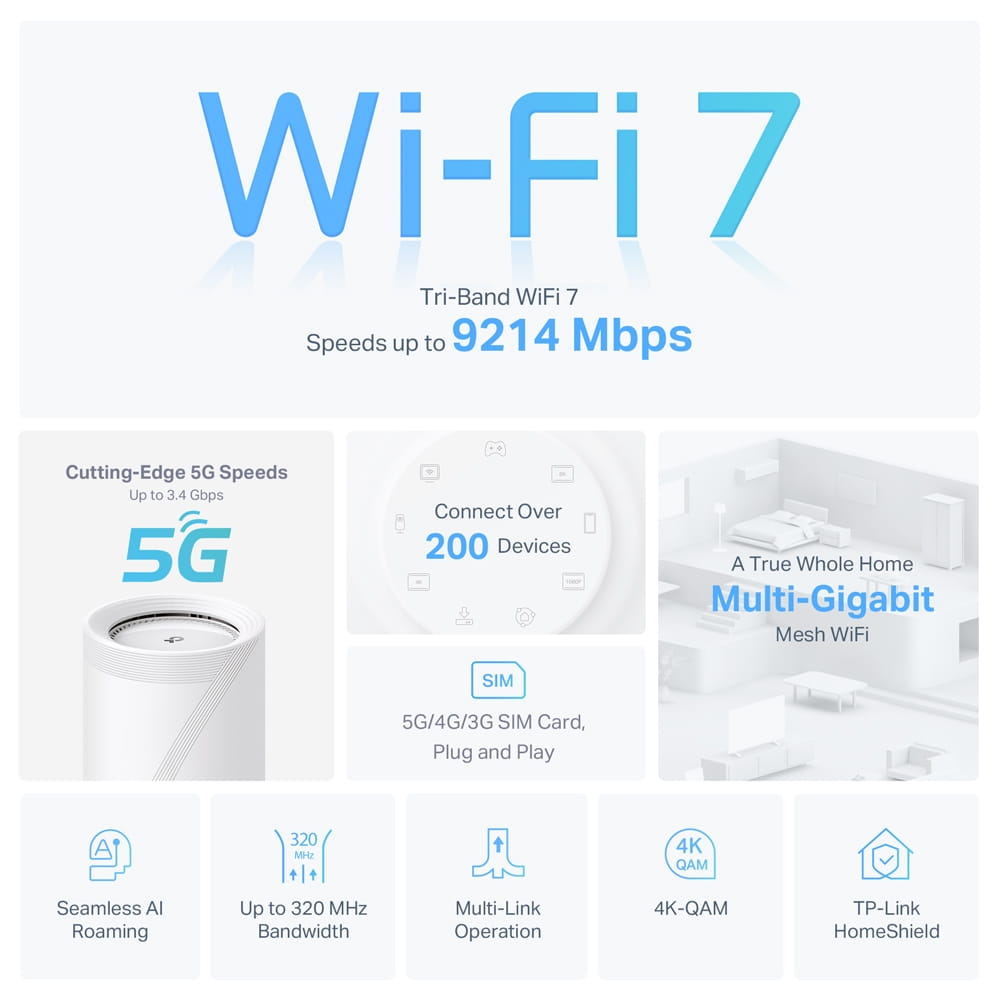 TP-LINK Deco BE65-5G V1 - WLAN-System - (Router)
