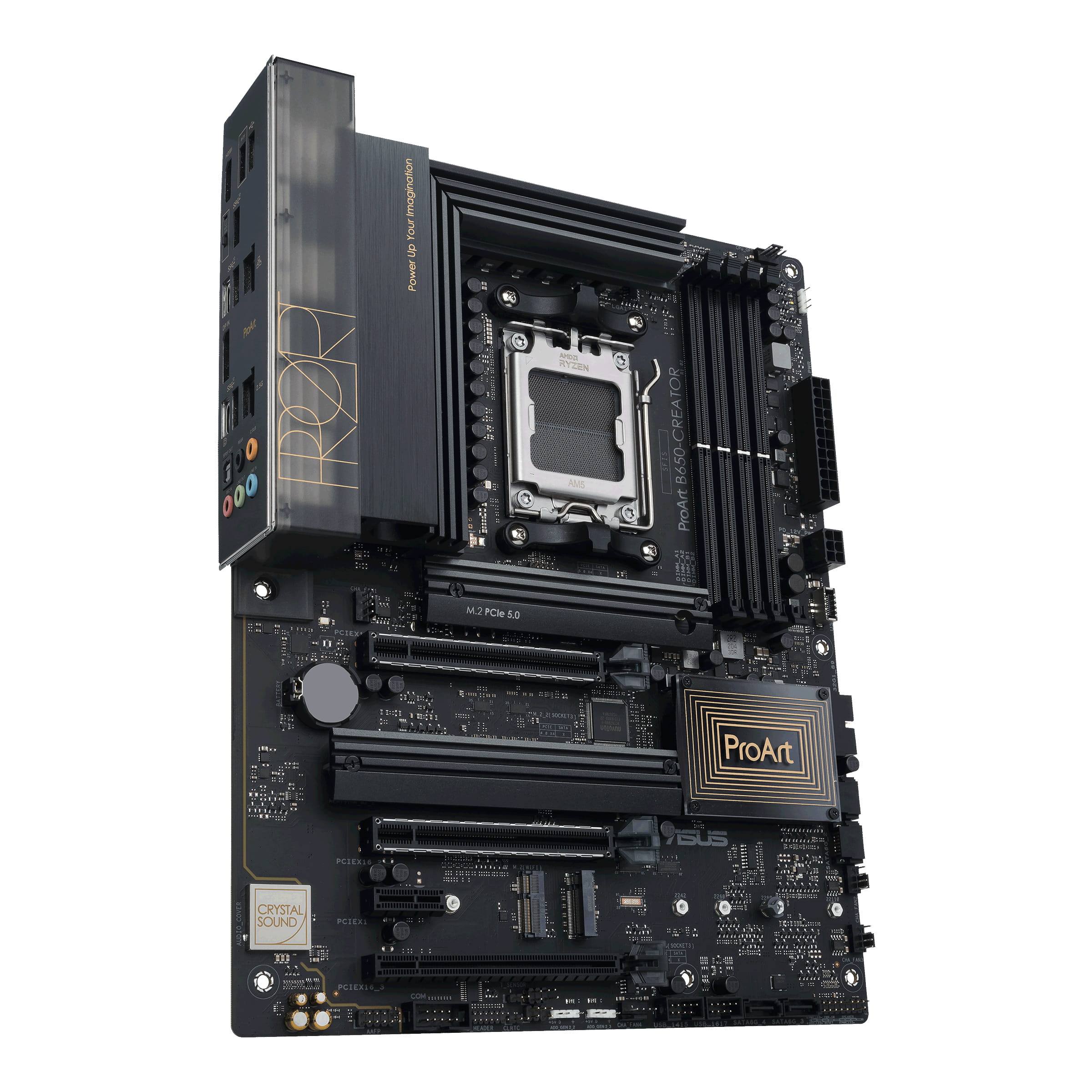 ASUS ProArt B650-CREATOR - Motherboard - ATX - Socket AM5 - AMD B650 Chipsatz - USB 3.2 Gen 1, USB 3.2 Gen 2, USB-C 3.2 Gen2, USB-C 3.2 Gen 2x2 - Gigabit LAN, 2.5 Gigabit LAN - Onboard-Grafik (CPU erforderlich)