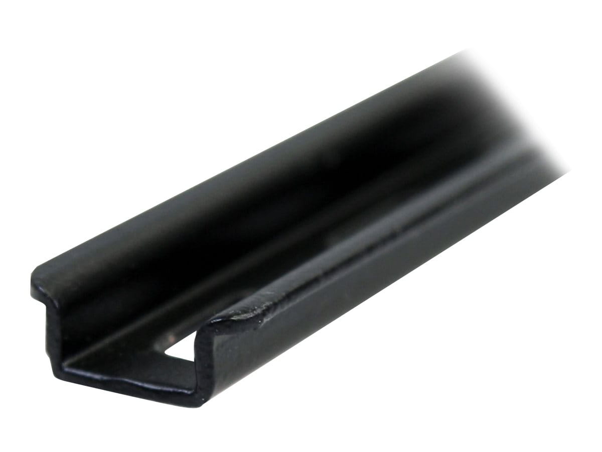 StarTech.com 19" DIN Rail Rackmount Kit einstellbar mit Hutschiene/Mini/ G-Schiene - Rack-Schienen-Kit - Schwarz - 2U - 48.3 cm (19")