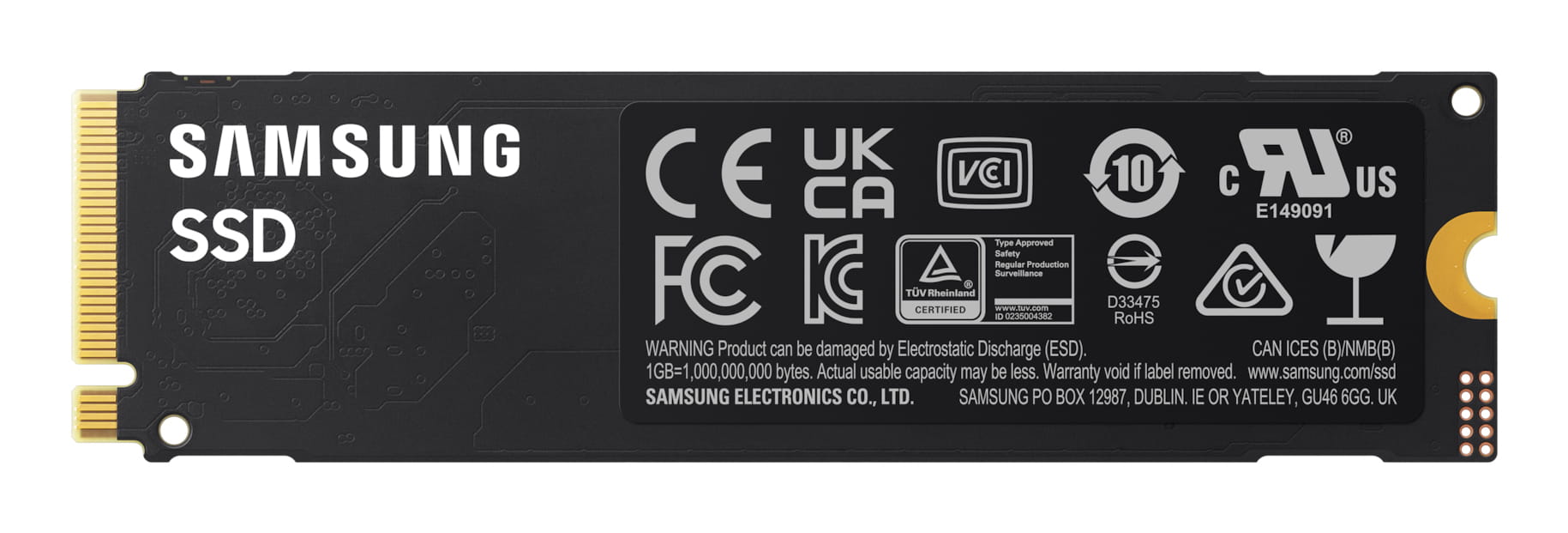 Samsung 990 PCIe 4.0 NVMe M.2 SSD - 1 TB, 1 TB, M.2, 7150 MB/s