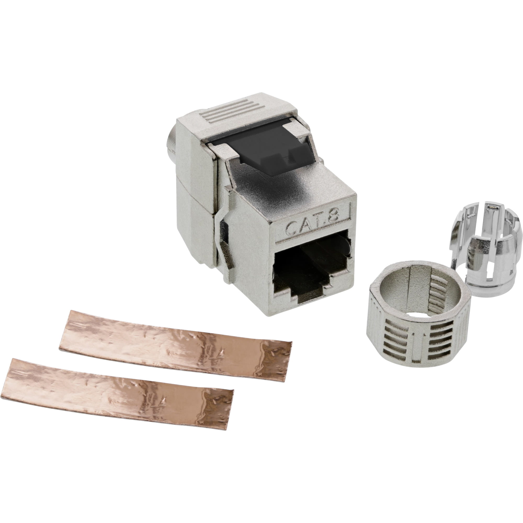 InLine Keystone RJ45 Buchse - SNAP-In - Cat.8.1 - Schraubverschluss