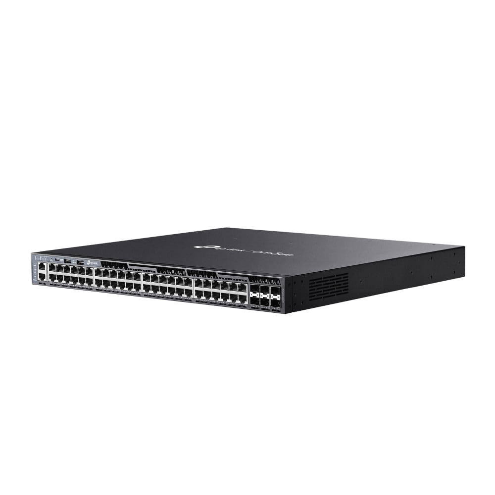 TP-LINK Omada SG6654XHP, Managed, L3, Gigabit Ethernet (10/100/1000), Power over Ethernet (PoE), Rack-Einbau, 1U