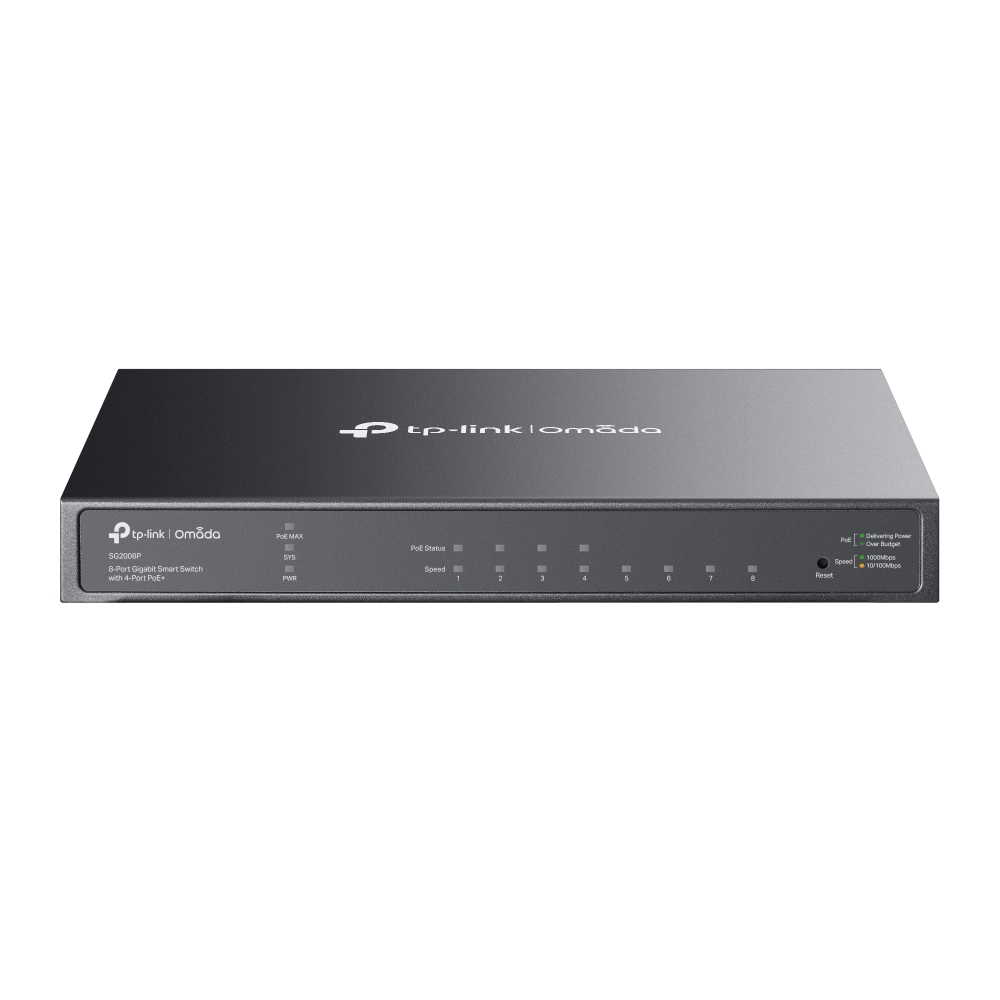 TP-LINK Omada TL-SG2008P V3 - Switch - Smart - 4 x 10/100/1000 + 4 x 10/100/1000 (PoE+)
