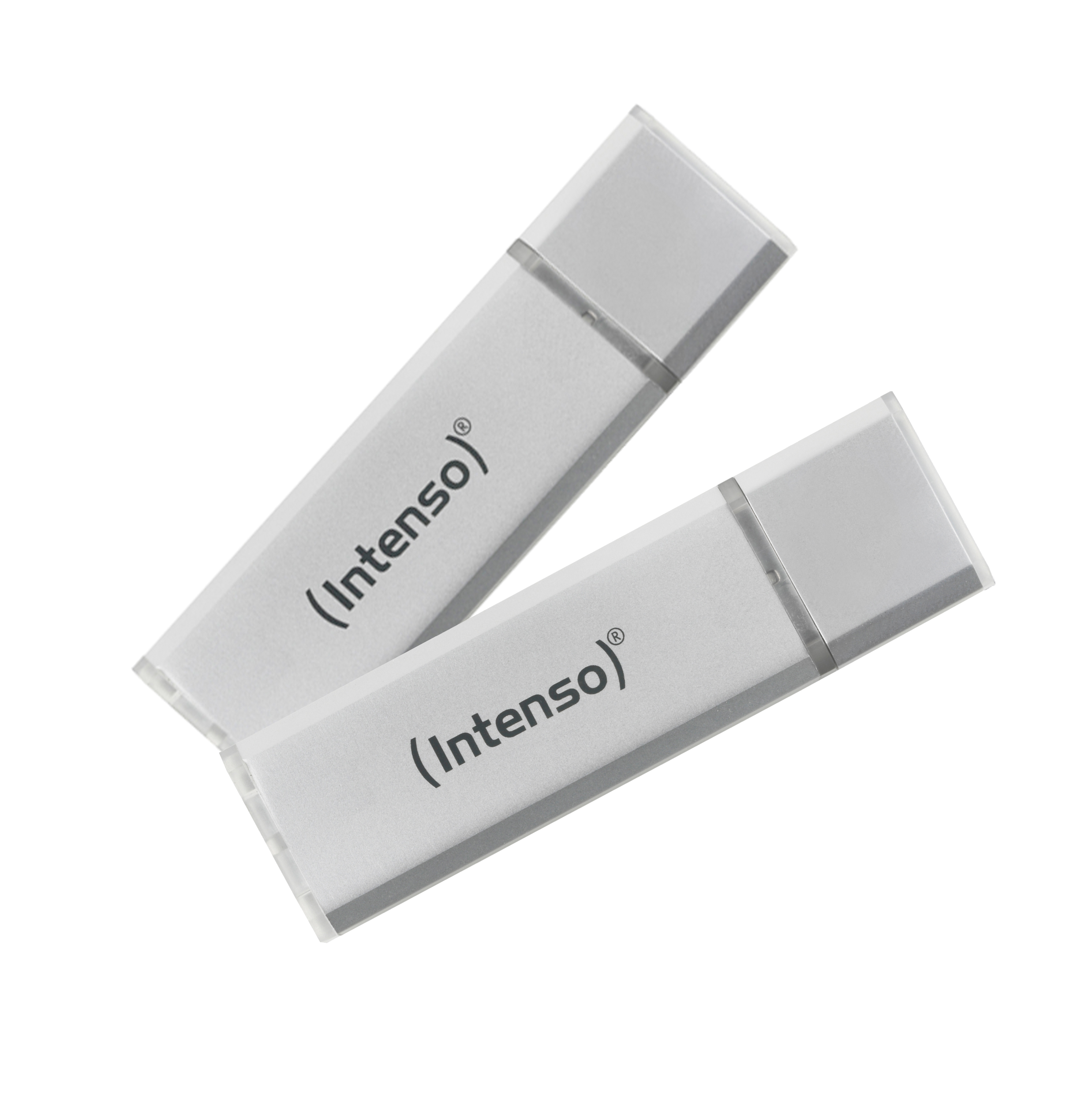 Intenso Ultra Line 2 x 32GB, 32 GB, USB Typ-A, 3.2 Gen 1 (3.1 Gen 1), 70 MB/s, Kappe, Silber