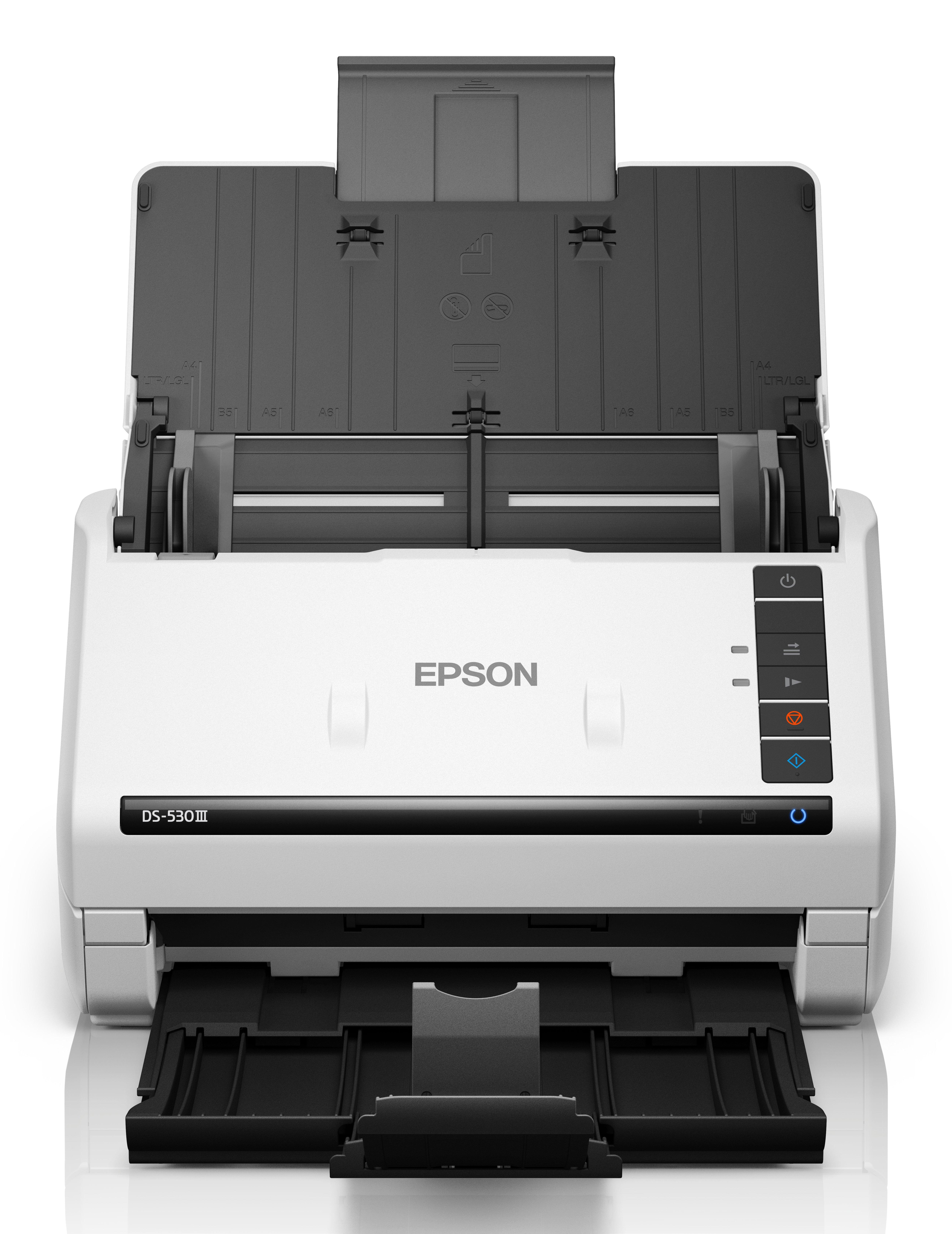 Epson WorkForce DS-530III, 215,9 x 6096 mm, 600 x 600 DPI, 30 Bit, 24 Bit, 8 Bit, 40 Seiten pro Minute