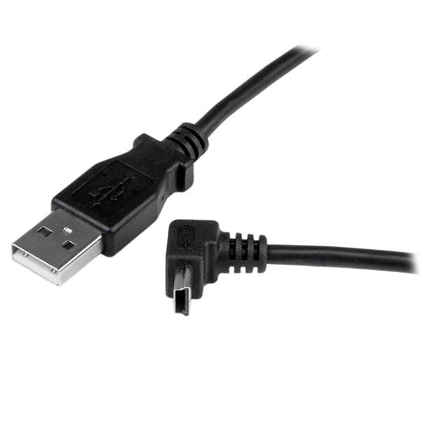StarTech.com 1m USB auf Mini USB Anschlusskabel 90° gewinkelt - USB A zu Mini B Kabel - 1 x USB A (St)