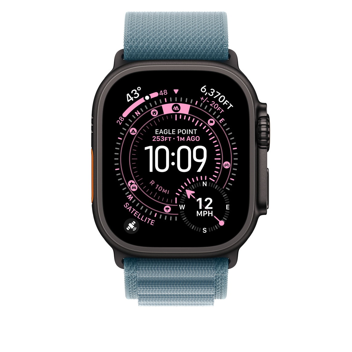 Apple Loop für Smartwatch - 49 mm, schwarze