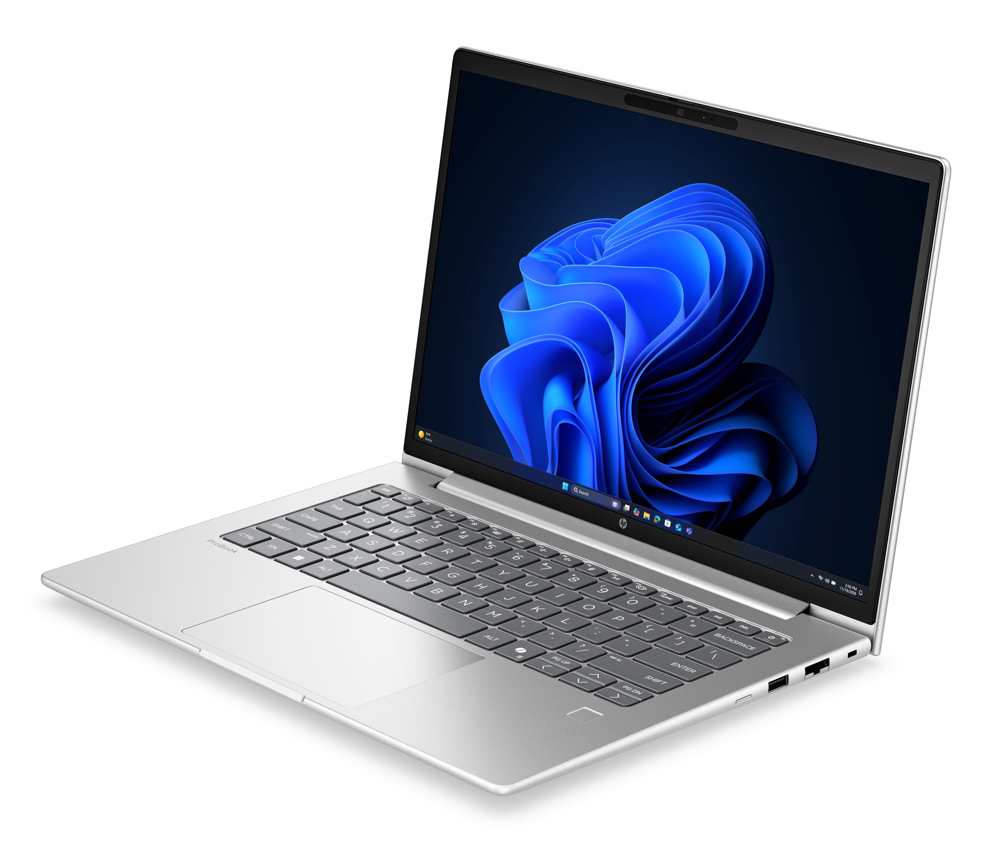 HP ProBook 4 G2a Notebook AI - 177-Grad Scharnierdesign - AMD Ryzen 5 230 / 3.5 GHz - Win 11 Pro - Radeon 760M - 16 GB RAM - 512 GB SSD NVMe - 35.6 cm (14")