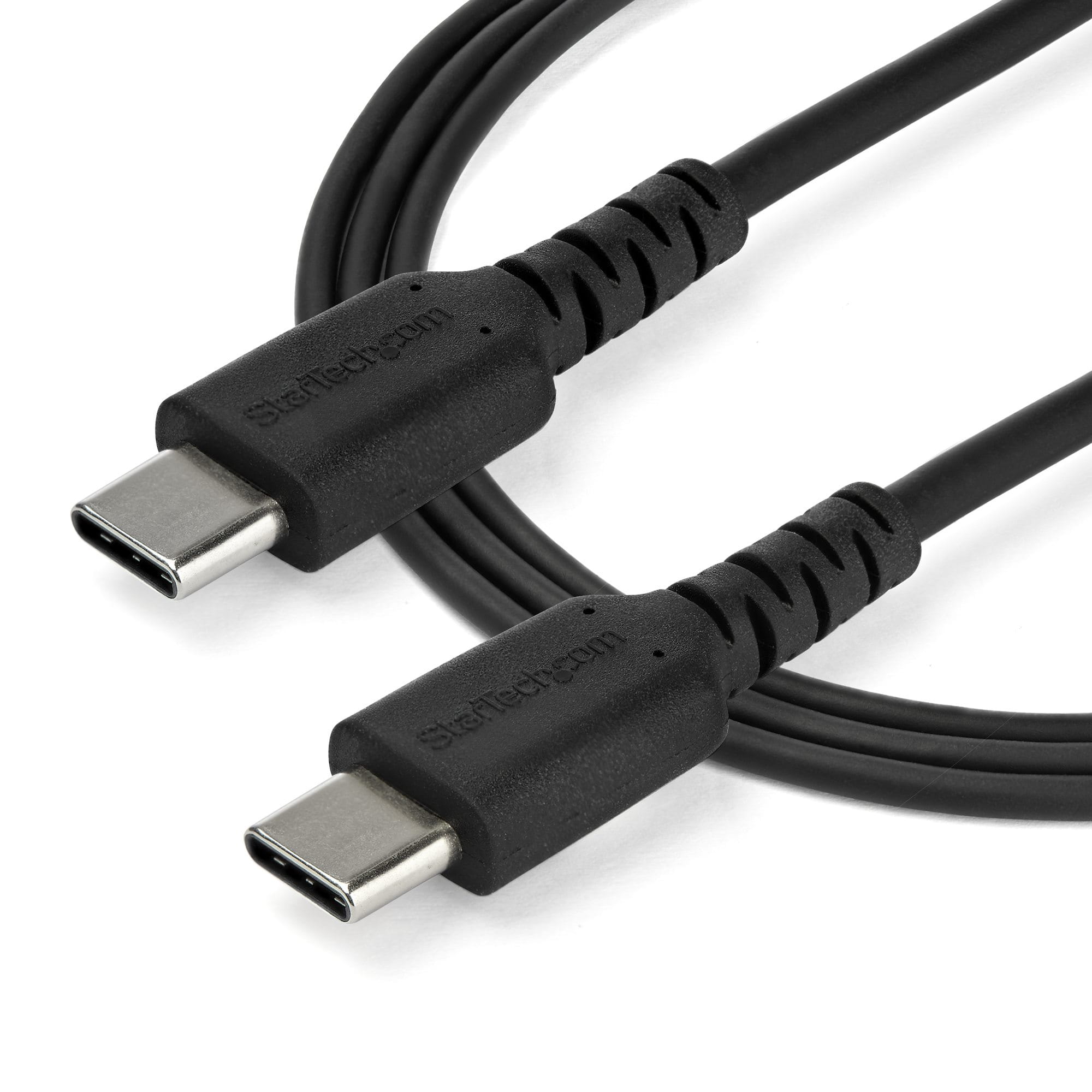 StarTech.com 1m USB-C Ladekabel - Langlebiges USB 2.0 Typ C zu USB C Datenübertragungs-/Schnellladekabel - TPE Mantel Aramidfaser M/M 60W Schwarz - Samsung S10 S20 iPad Pro MS Surface (RUSB2AC1MB) StarTech.com 1m USB-C Ladekabel - Langlebiges USB 2.0 Typ C zu USB C Datenübertragungs-/Schnellladekabel - TPE Mantel Aramidfaser M/M 60W Schwarz - Samsung S10 S20 iPad Pro MS Surface (RUSB2AC1MB)
