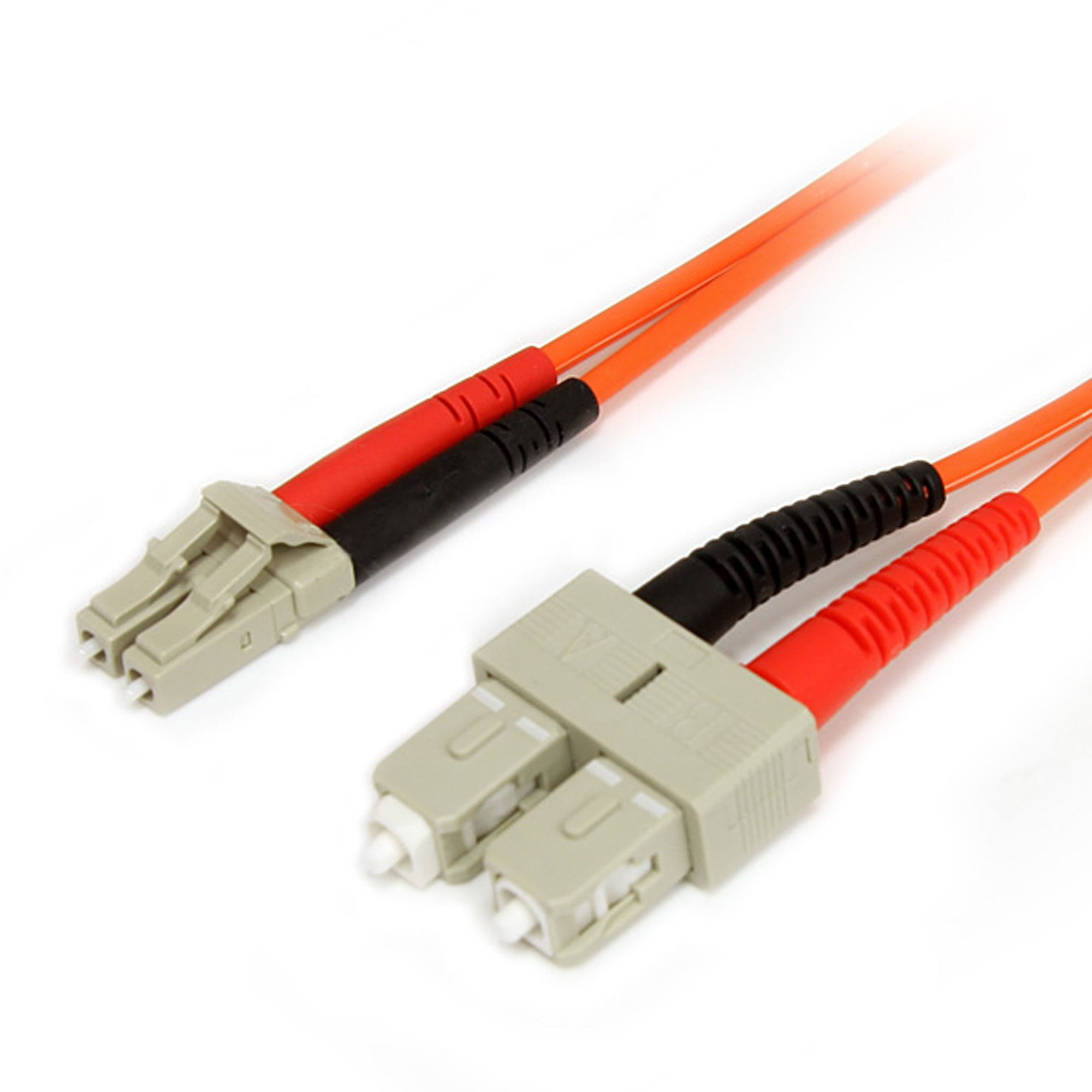 StarTech.com 3m Fiber Optic Cable - Multimode Duplex 62.5/125 - LSZH - LC/SC - OM1 - LC to SC Fiber Patch Cable (FIBLCSC3)