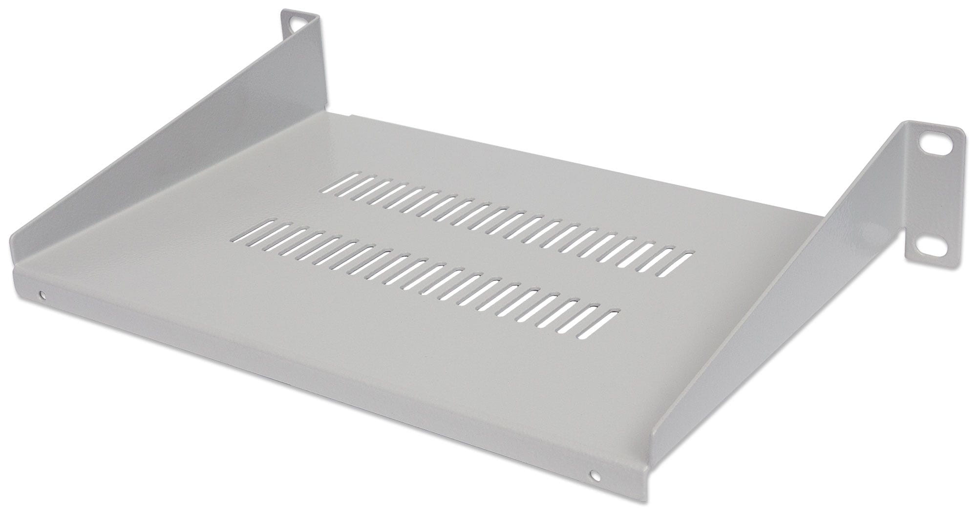 Intellinet 10" Cantilever Shelf, 1U, Shelf Depth 150mm, Vented, Max 25kg, Grey, Three Year Warranty - Rack - Regal - Grau, RAL 7035 - 1U - 25.4 cm (10")